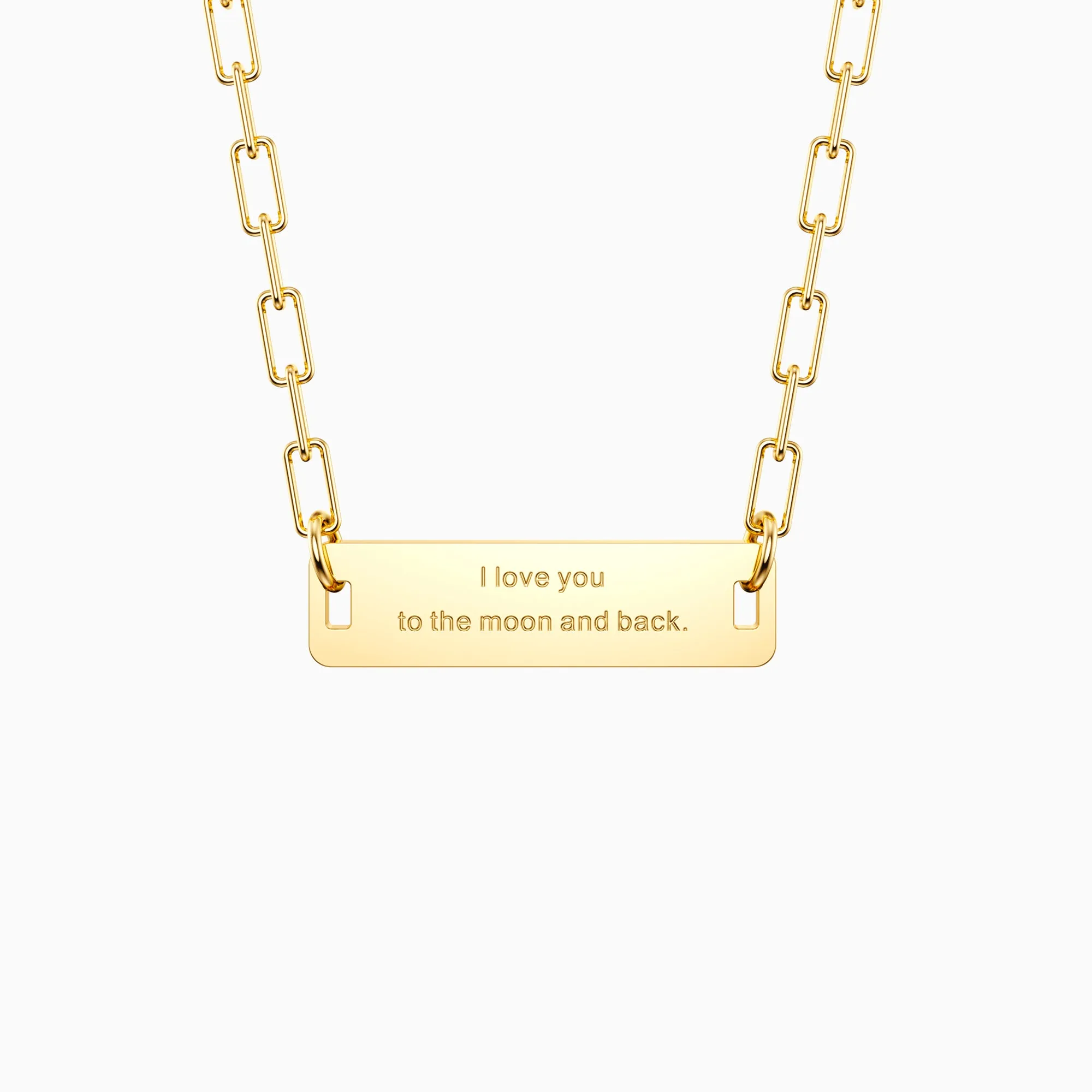 To the Moon And Heart Love Token Emoji Necklace sold by Vanimy Jewelry product image thumbnail 4