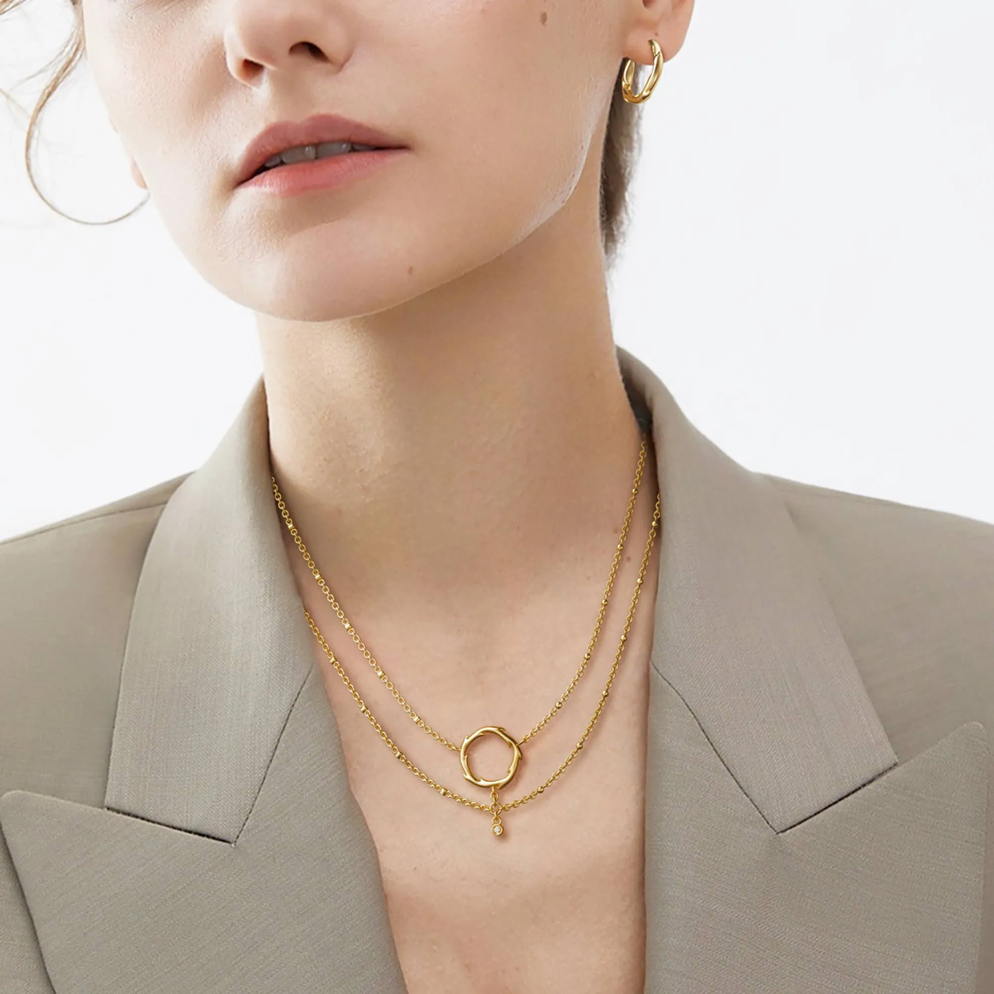 Thorns Circle Layered Necklace sold by Vanimy Jewelry product image thumbnail 3