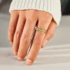 Customized Highs And Lows Wave Ring sold by Vanimy Jewelry