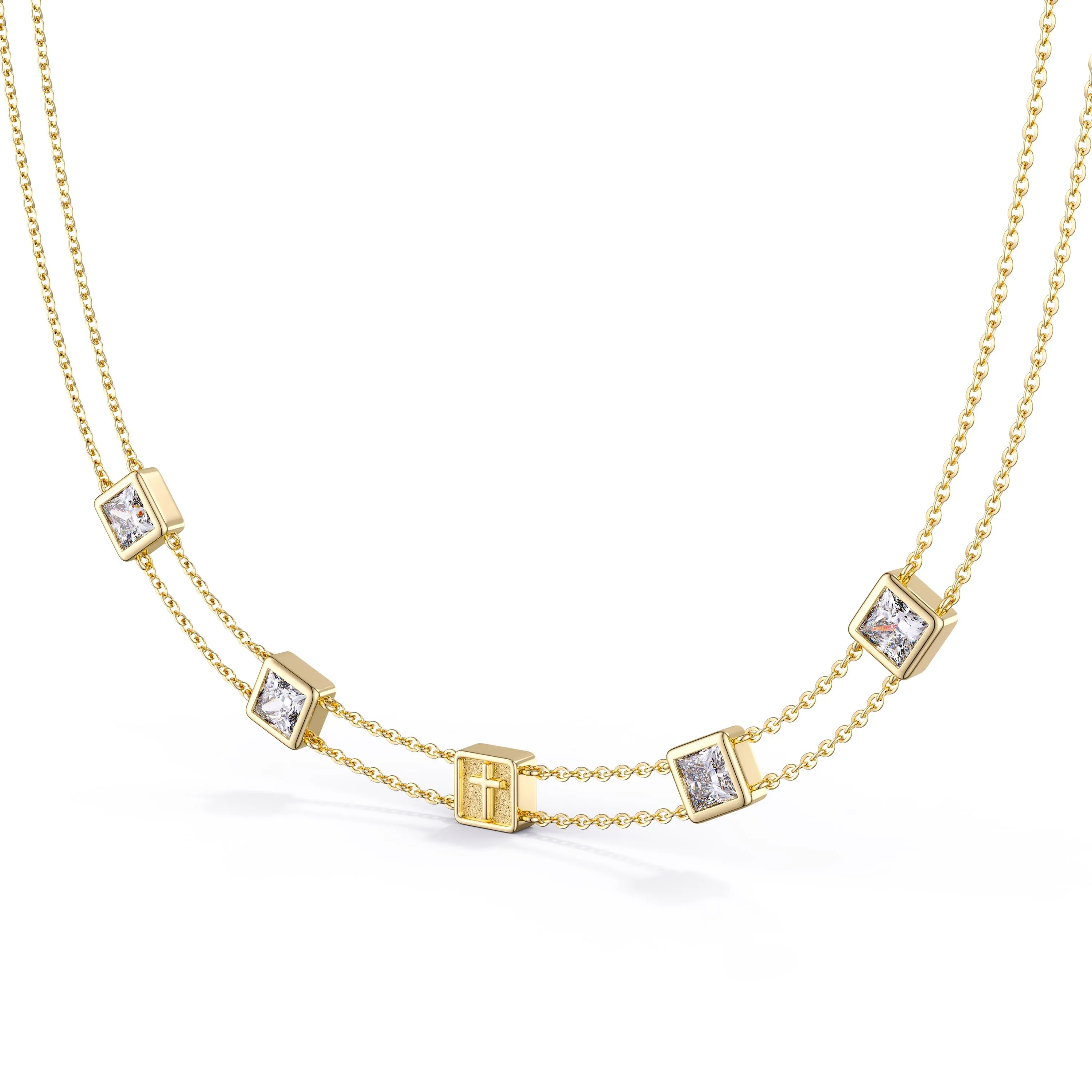 Divine Layered Cross Choker sold by Vanimy Jewelry product image thumbnail 4