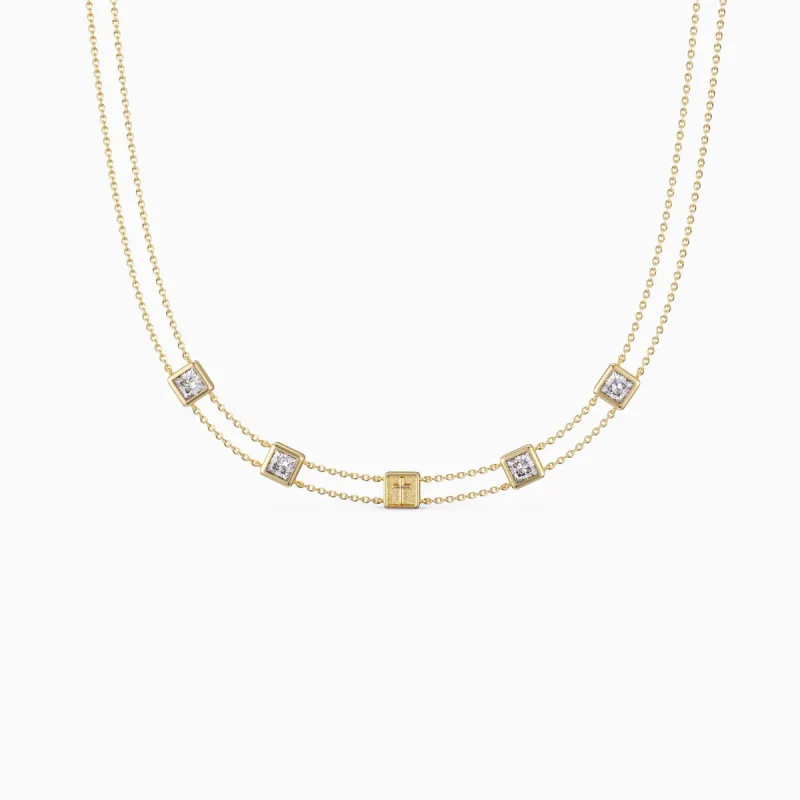 Divine Layered Cross Choker sold by Vanimy Jewelry