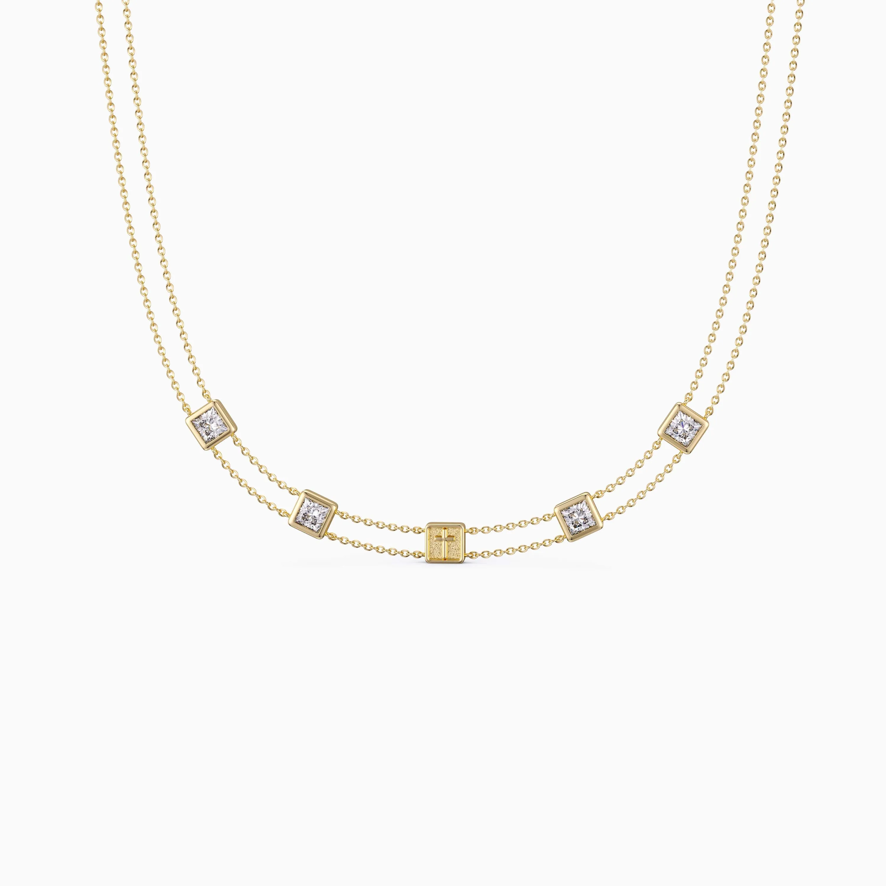 Divine Layered Cross Choker sold by Vanimy Jewelry