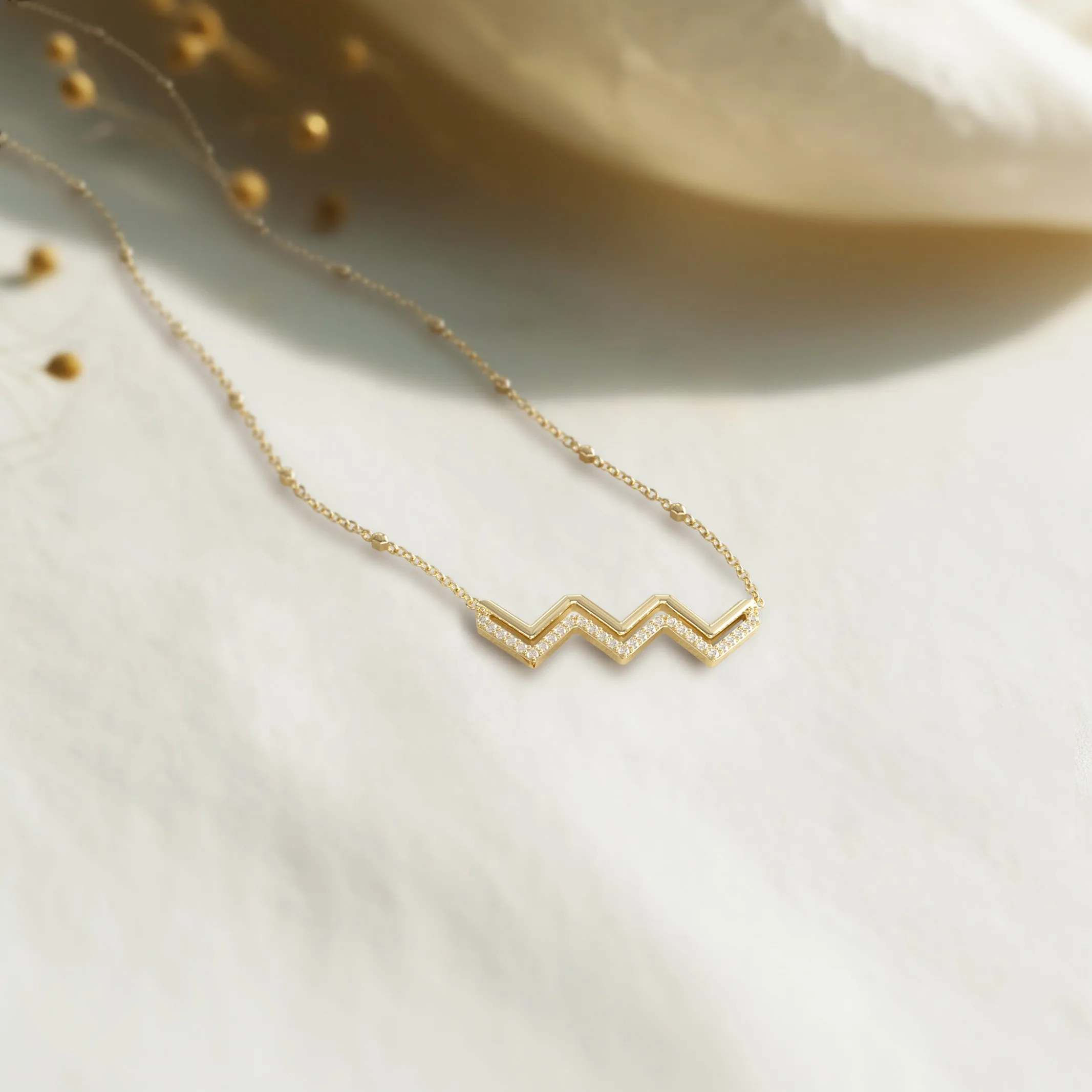 Highs And Lows Wave Necklace sold by Vanimy Jewelry product image thumbnail 4