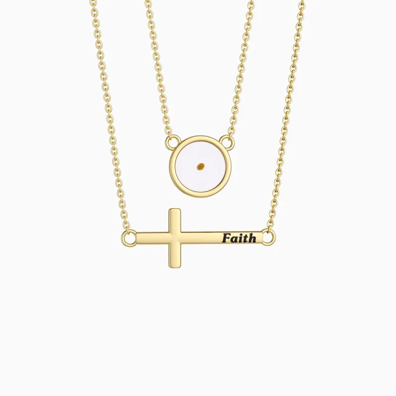 Layered Mustard Seed Necklace sold by Vanimy Jewelry