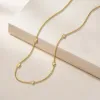 Pave Five Hearts Station Necklace sold by Vanimy Jewelry