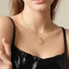 Pave Five Hearts Station Necklace sold by Vanimy Jewelry