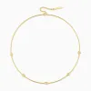 Pave Five Hearts Station Necklace sold by Vanimy Jewelry