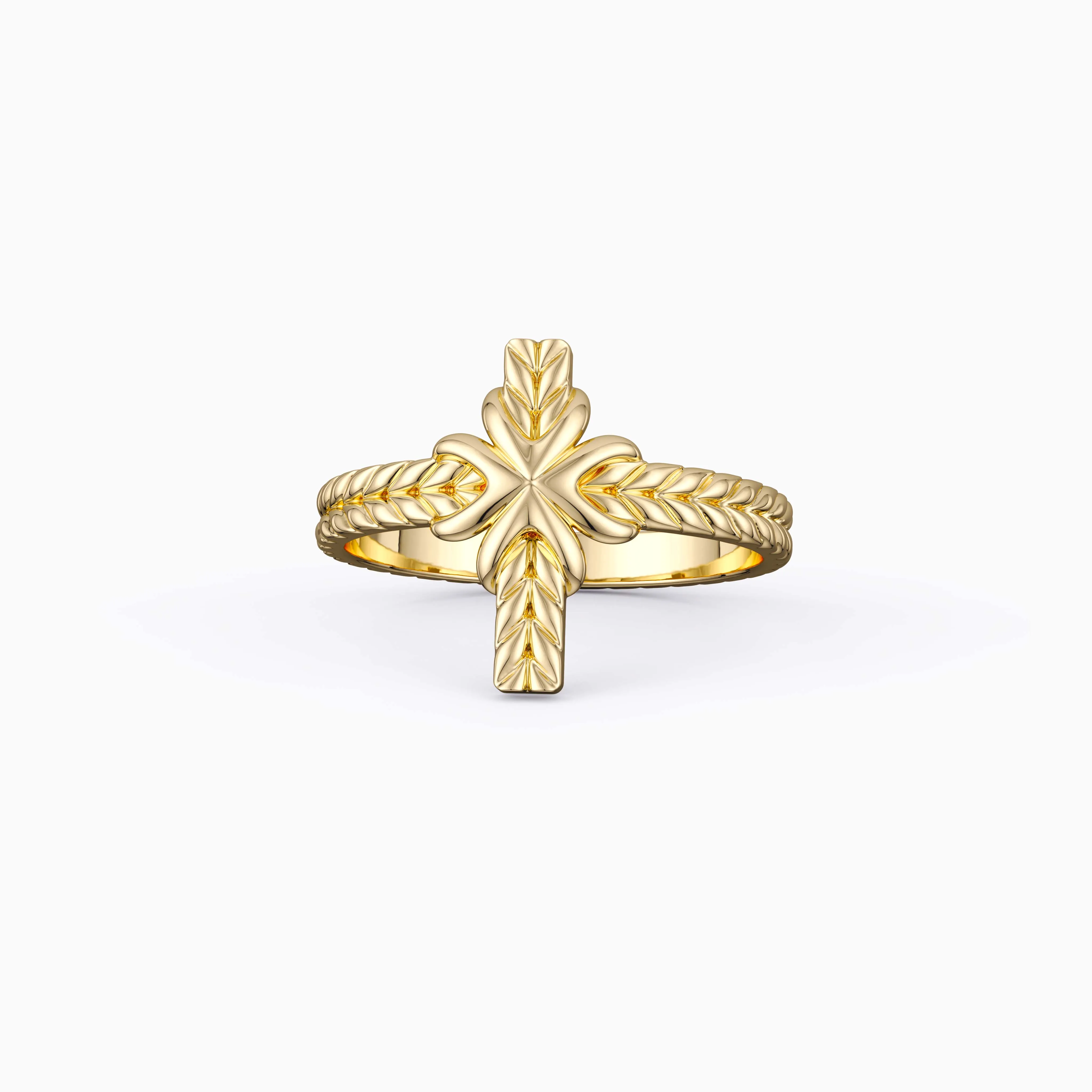 Devout Cross Stack Ring sold by Vanimy Jewelry