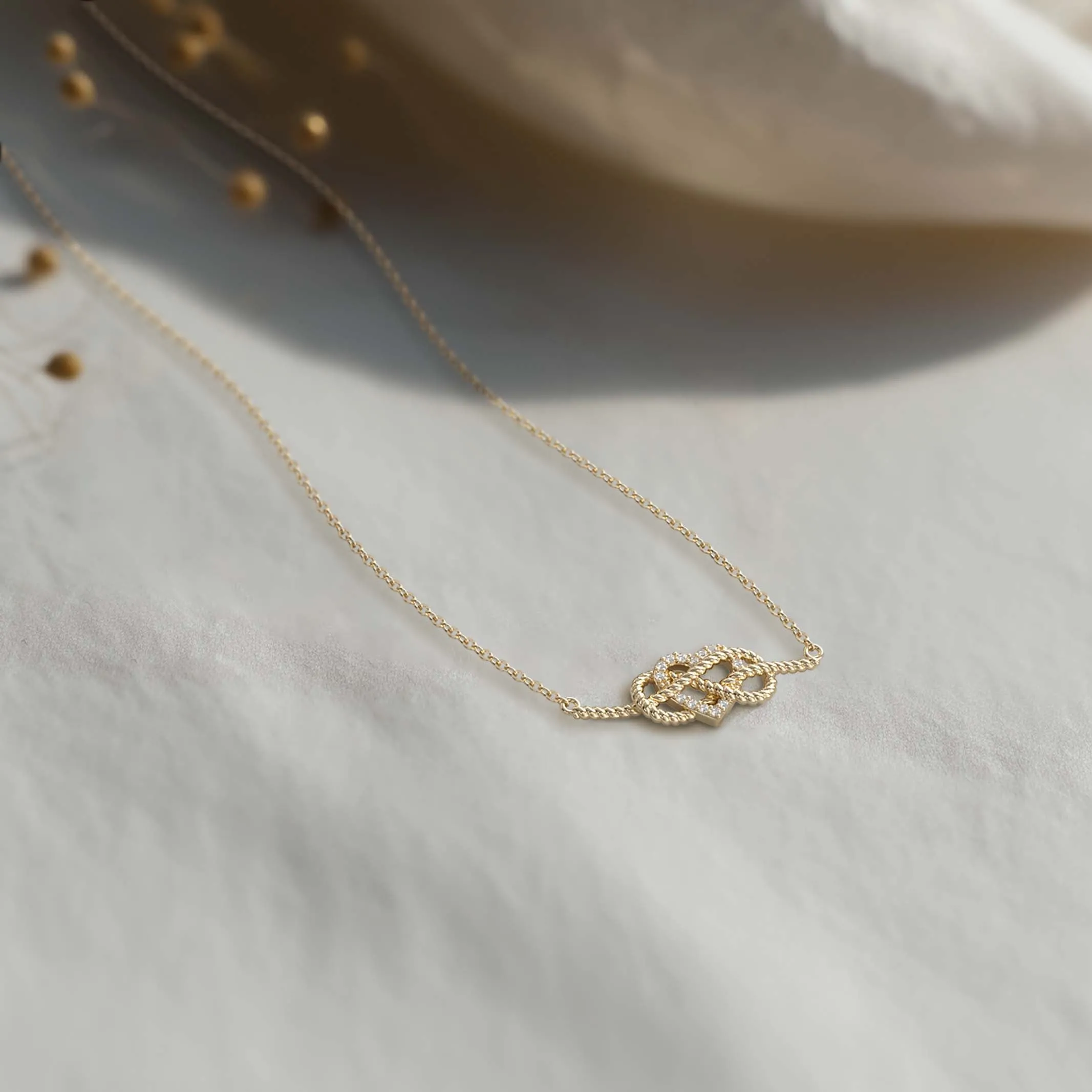 Heart Knot Necklace sold by Vanimy Jewelry product image thumbnail 3