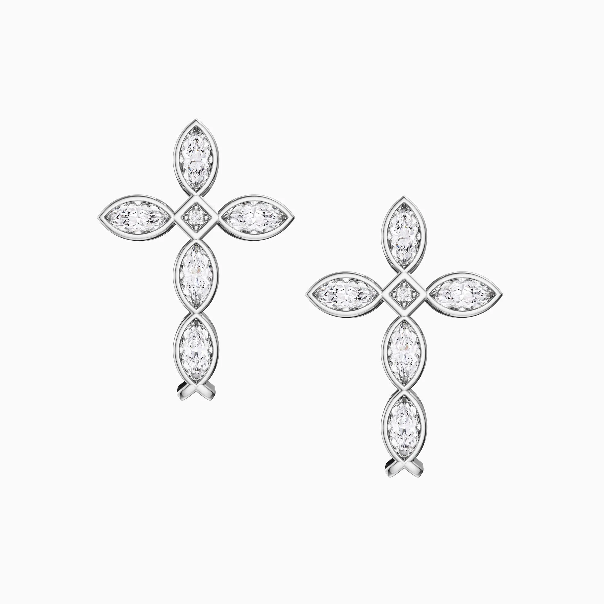 Sacred Jesus Fish Cross Earrings sold by Vanimy Jewelry product image thumbnail 5