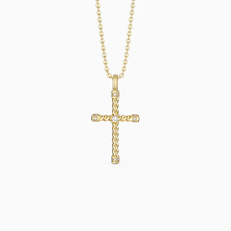 Zircon Cross Necklace sold by Vanimy Jewelry