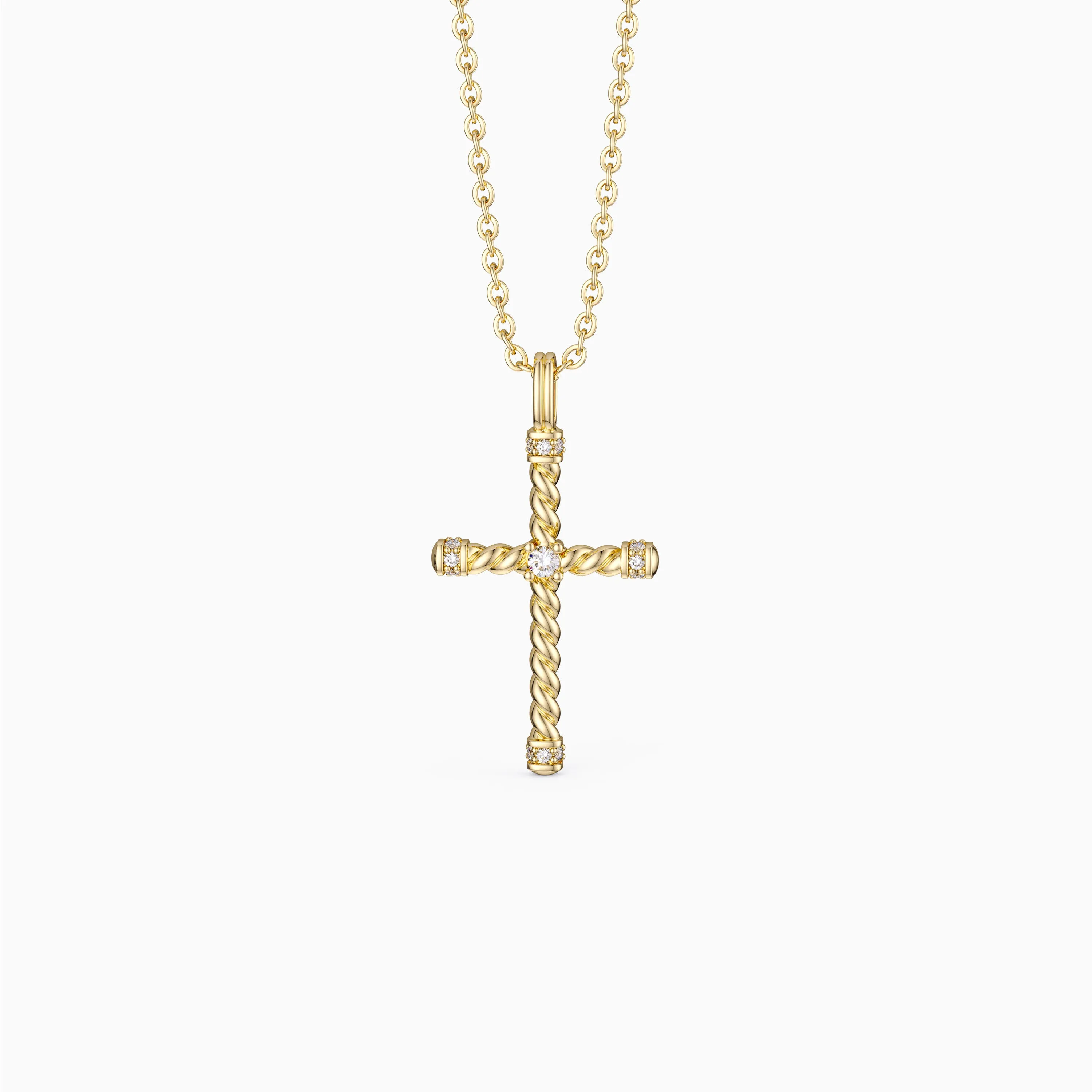 Zircon Cross Necklace sold by Vanimy Jewelry