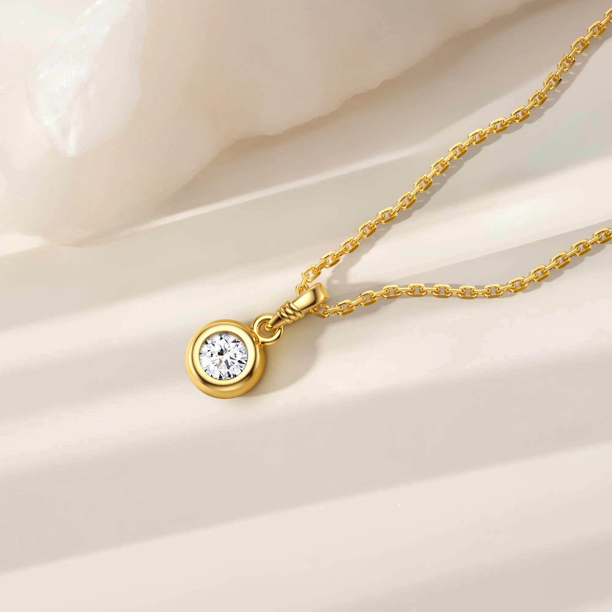 Bubble Knot April Birthstone Charm Pendant sold by Vanimy Jewelry product image thumbnail 3