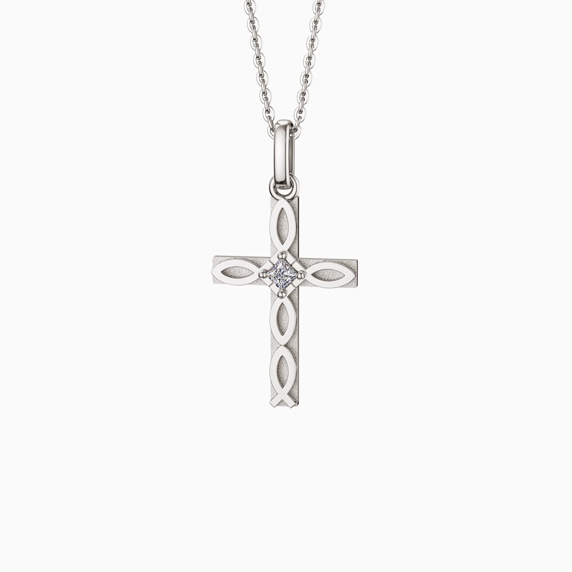 Faith Ichthys Cross Protection Pendant Necklace sold by Vanimy Jewelry product image thumbnail 5
