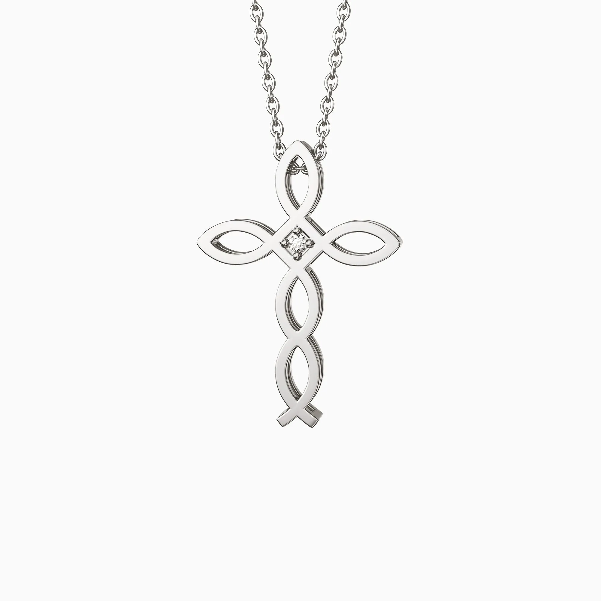 Divine Harmony Ichthys Cross Faith Protection Pendant Necklace sold by Vanimy Jewelry product image thumbnail 5