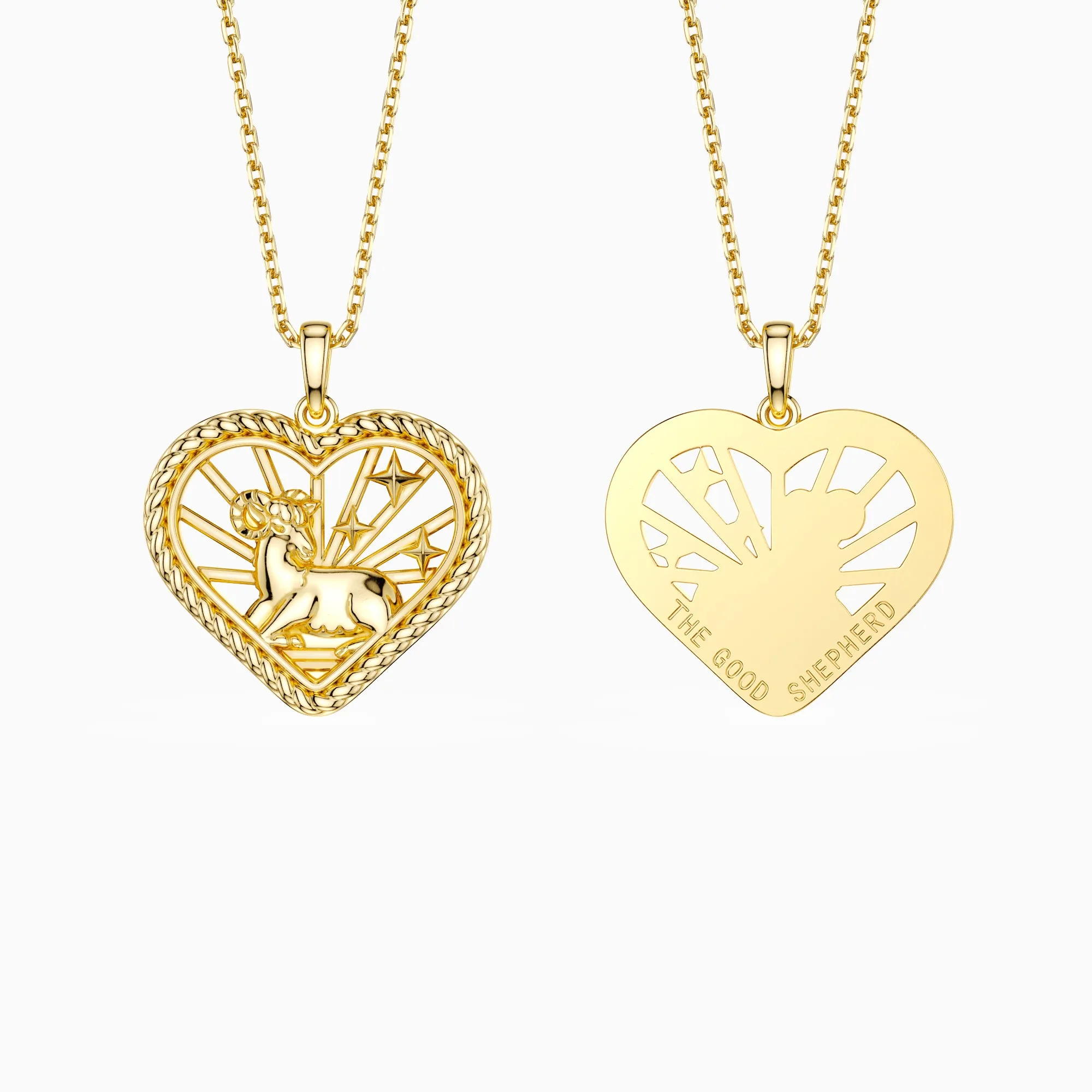 Parable of the Good Shepherd Pendant Necklace sold by Vanimy Jewelry product image thumbnail 2