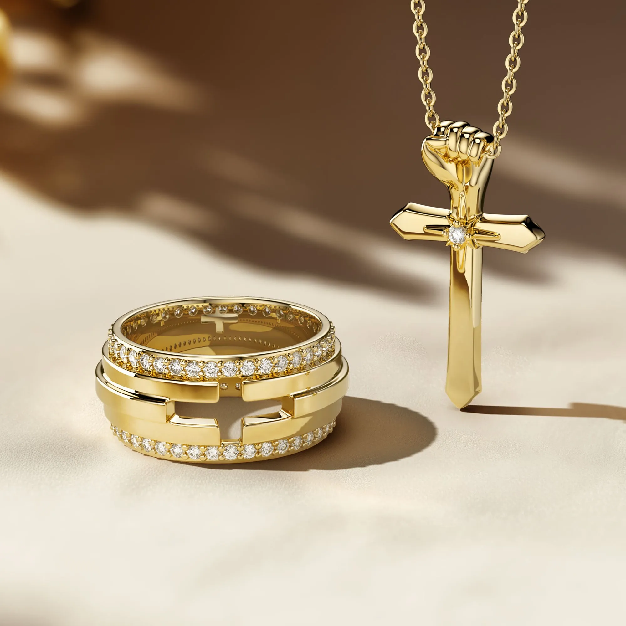 Fortitude Cross Pendant Necklace sold by Vanimy Jewelry product image thumbnail 5