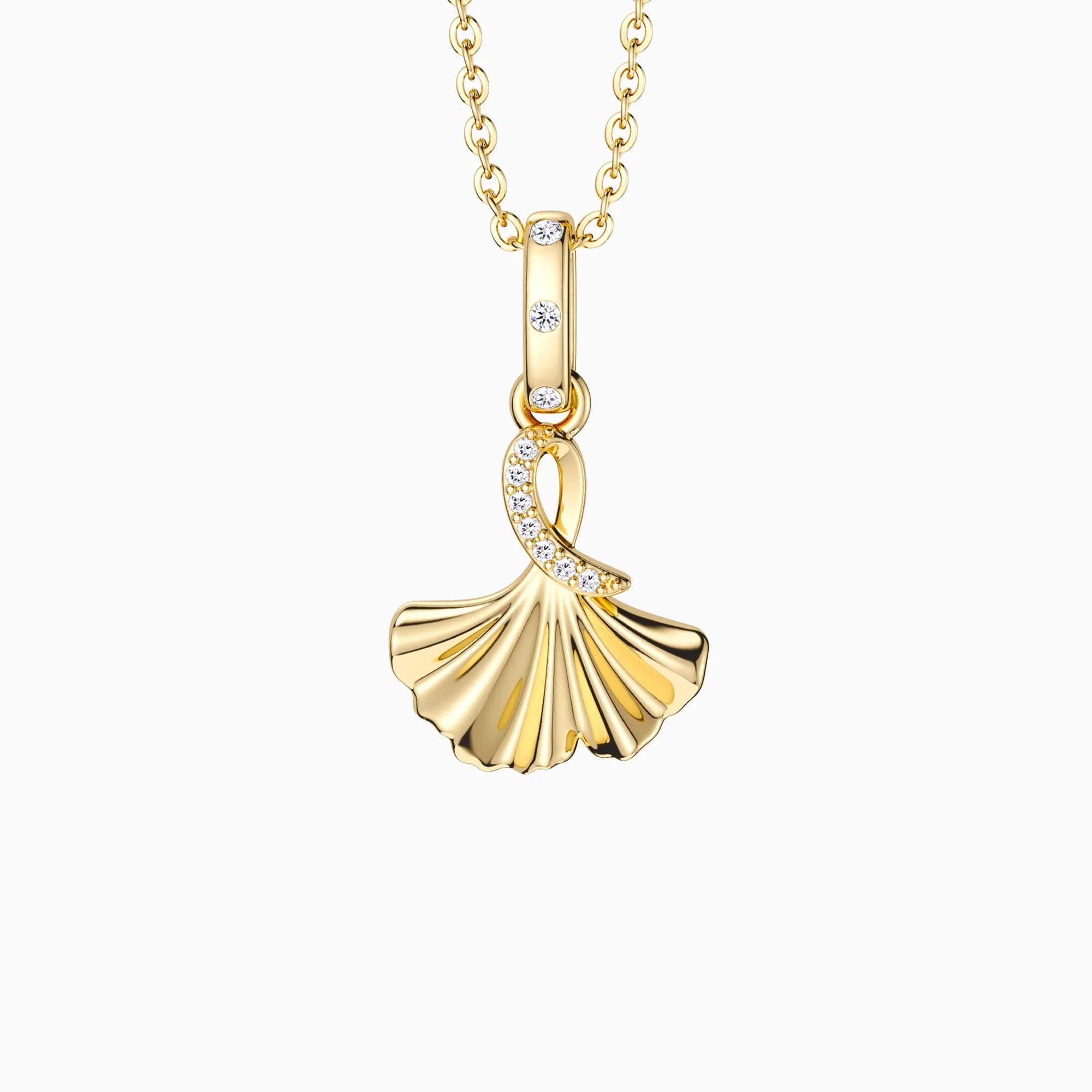 Ginkgo Leaf Amulet Pendant sold by Vanimy Jewelry product image thumbnail 2