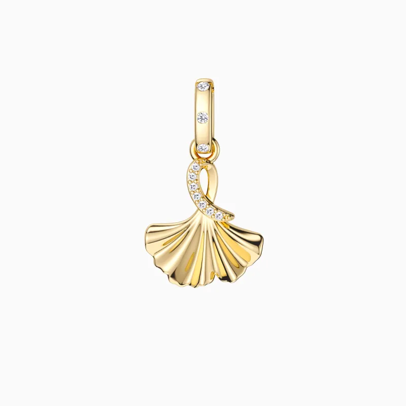 Ginkgo Leaf Amulet Pendant sold by Vanimy Jewelry