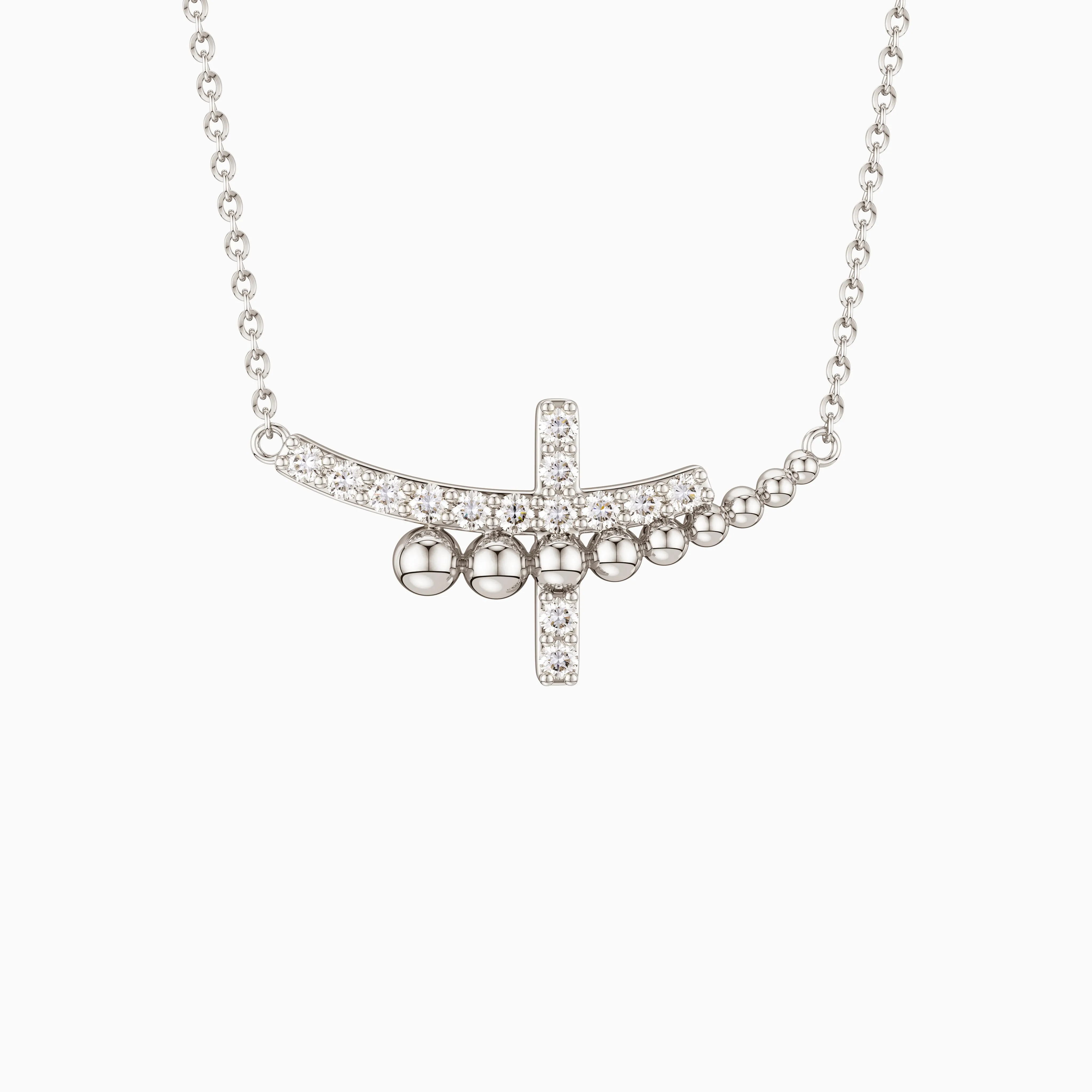 Double Cross Faith Necklace sold by Vanimy Jewelry product image thumbnail 5