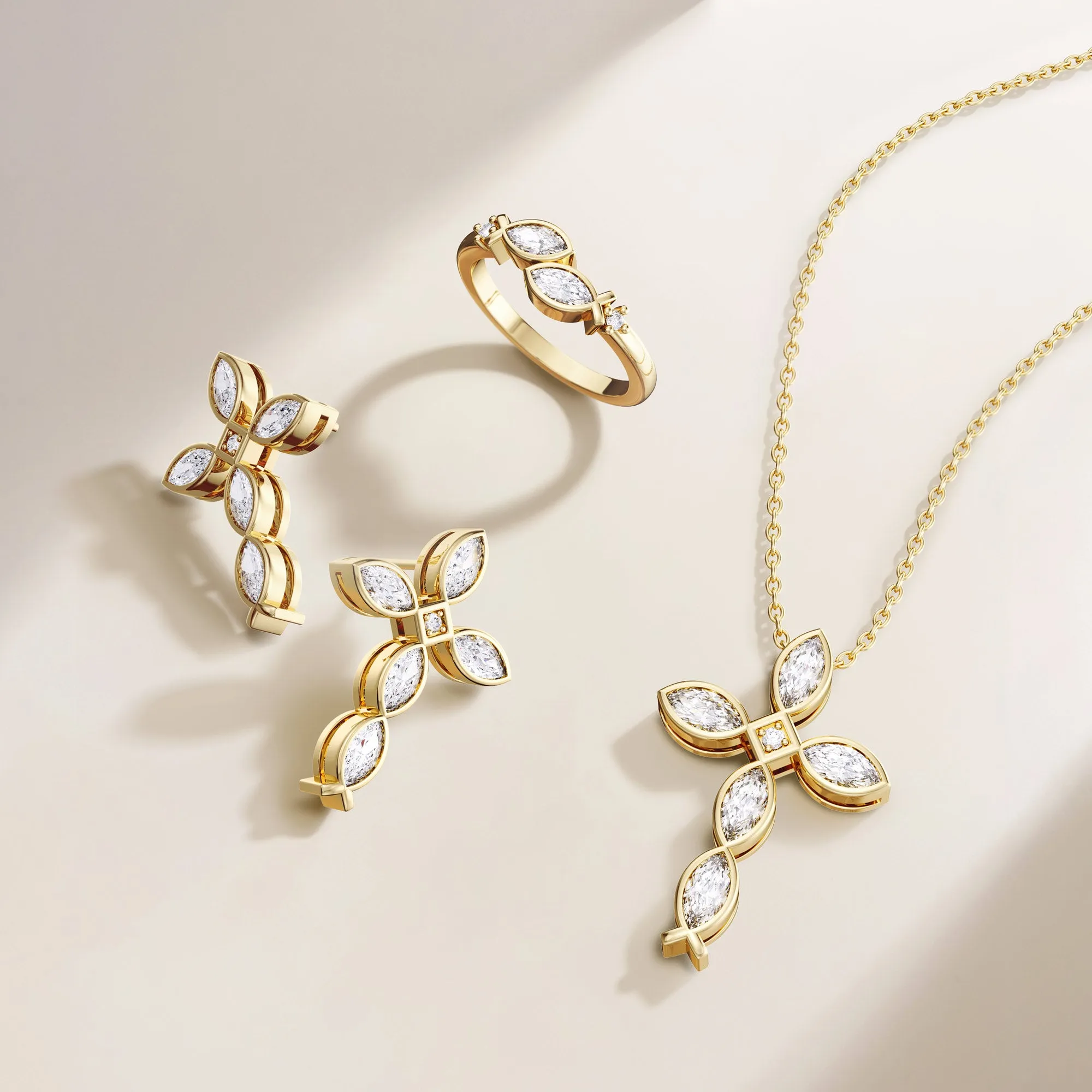 Sacred Jesus Fish Cross Pendant Necklace sold by Vanimy Jewelry product image thumbnail 3