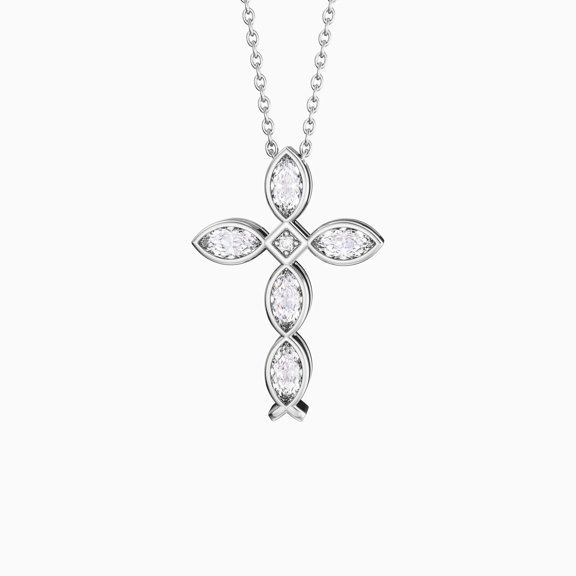 Sacred Jesus Fish Cross Pendant Necklace sold by Vanimy Jewelry product image thumbnail 5