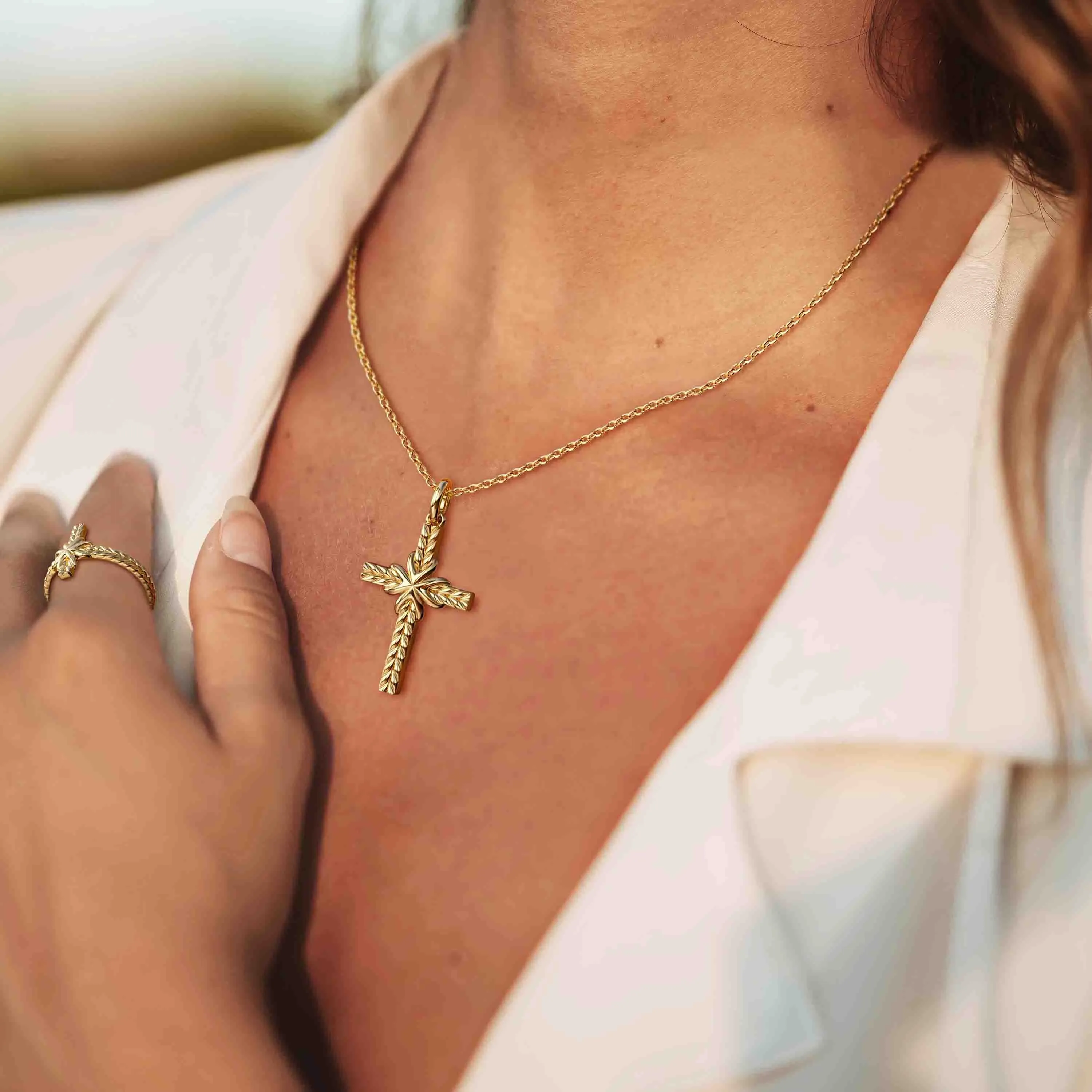 Bread of Life Cross Necklace sold by Vanimy Jewelry product image thumbnail 4