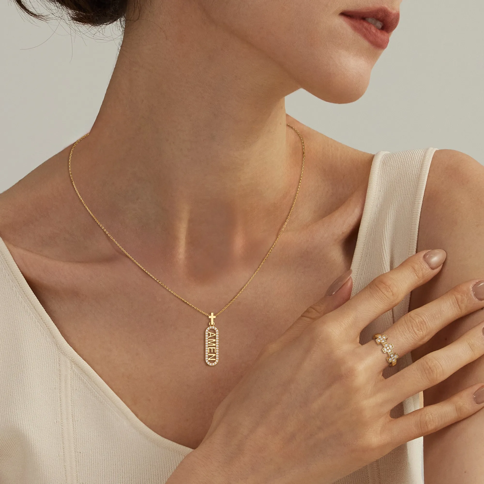 Triple Cross Ring sold by Vanimy Jewelry product image thumbnail 3