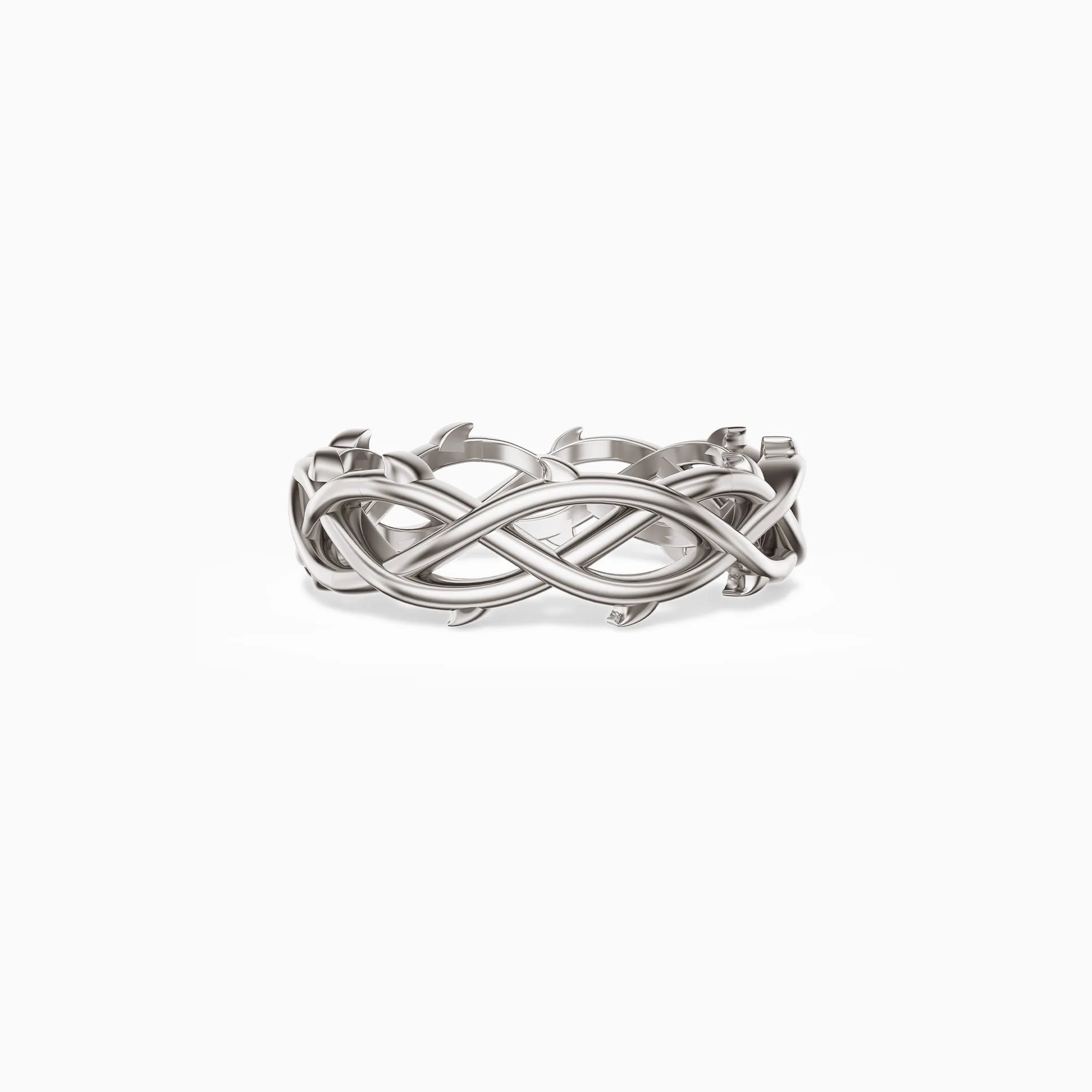 Hollow Crown of Thorns Wrapped Ring sold by Vanimy Jewelry product image thumbnail 5