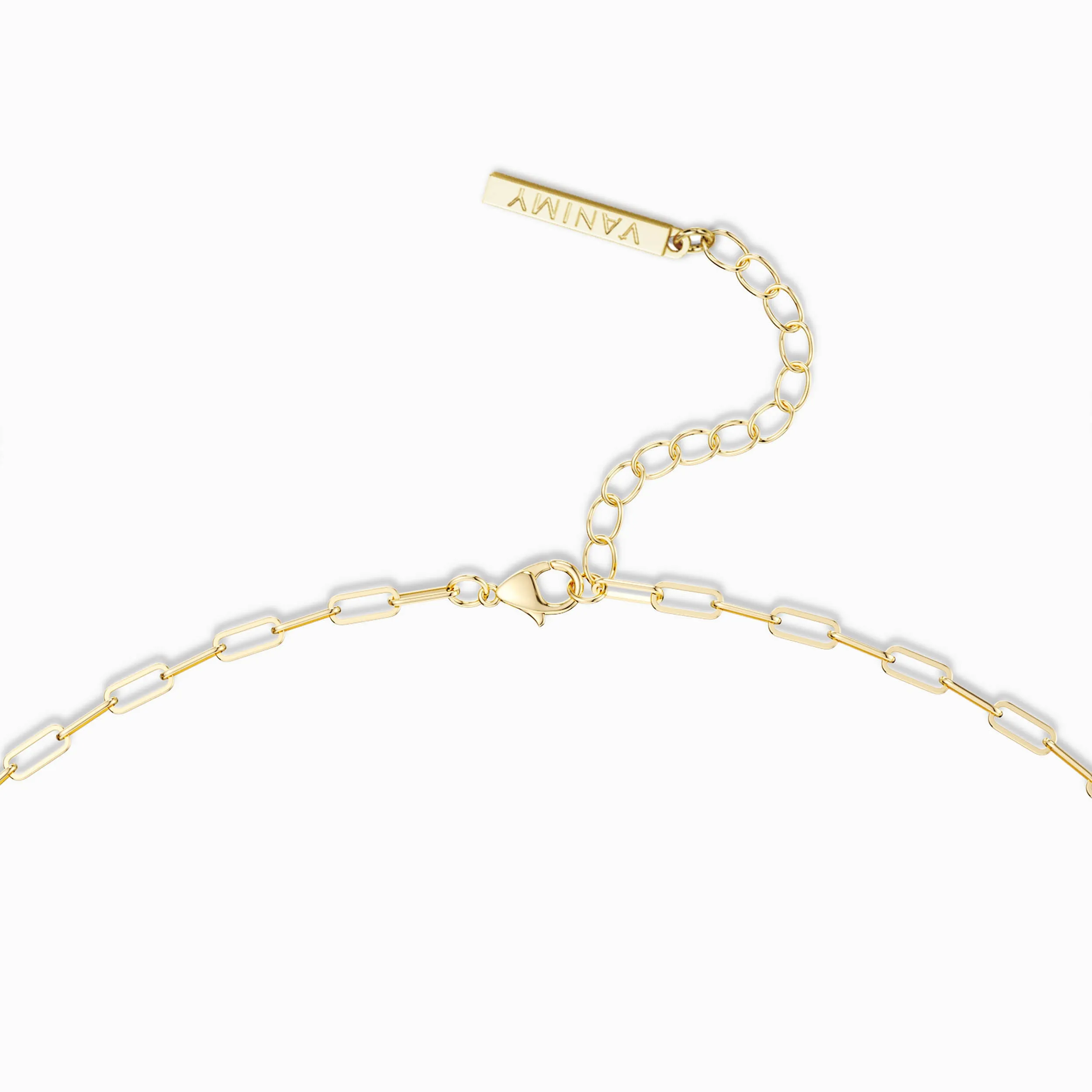 Paperclip Chain Charm Necklace sold by Vanimy Jewelry product image thumbnail 4