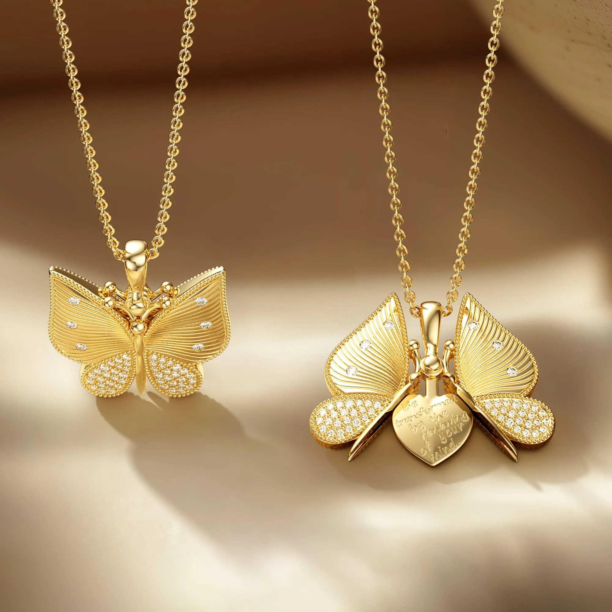 Personalized Metamorphosis Butterfly Engraved Necklace sold by Vanimy Jewelry product image thumbnail 5