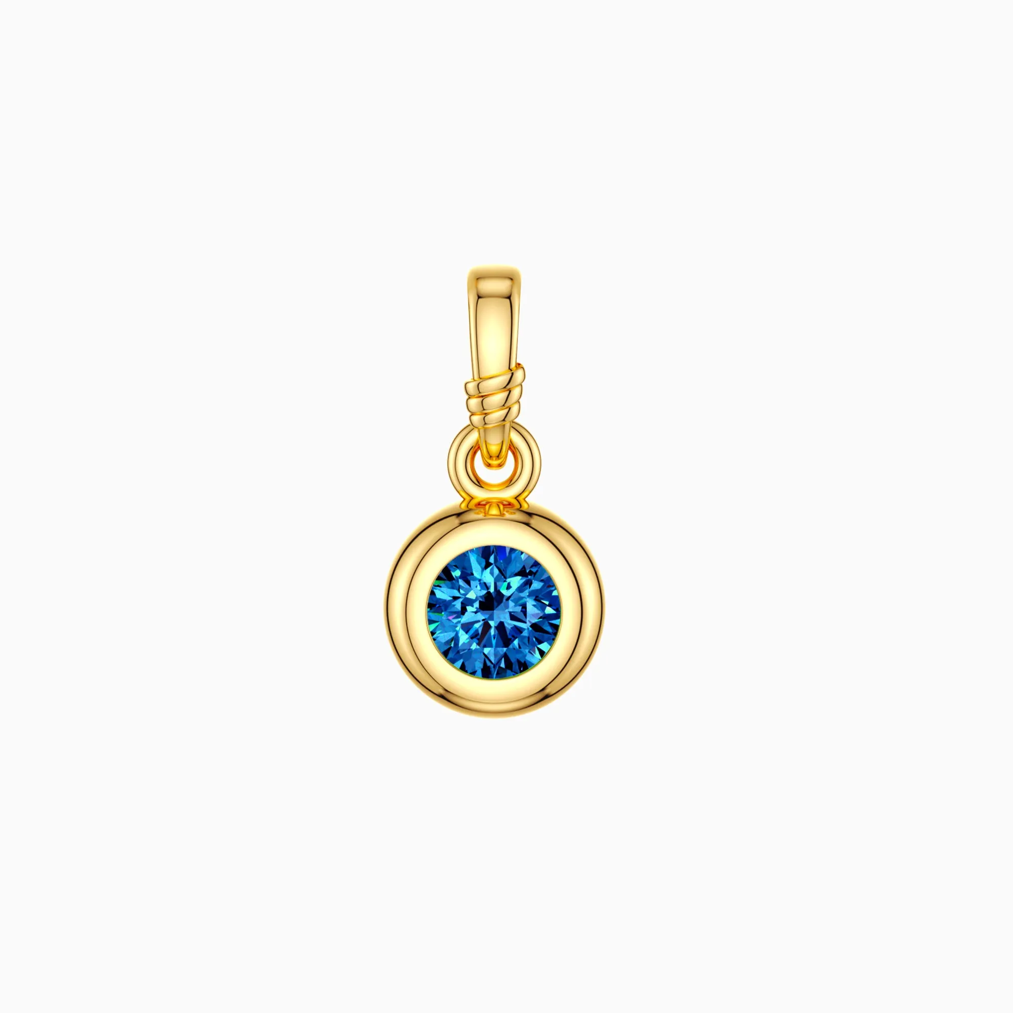Bubble Knot December Birthstone Charm Pendant sold by Vanimy Jewelry