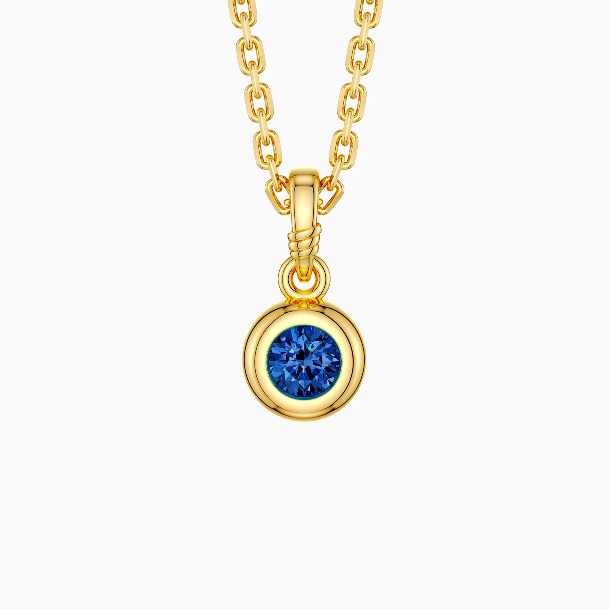 Bubble Knot September Birthstone Charm Pendant sold by Vanimy Jewelry product image thumbnail 4