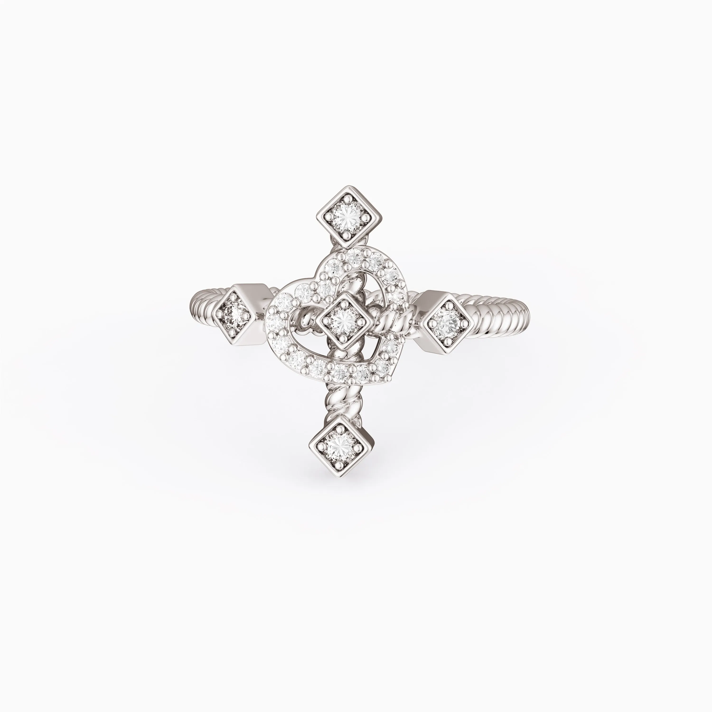 Heart Cross Cord Ring sold by Vanimy Jewelry product image thumbnail 5
