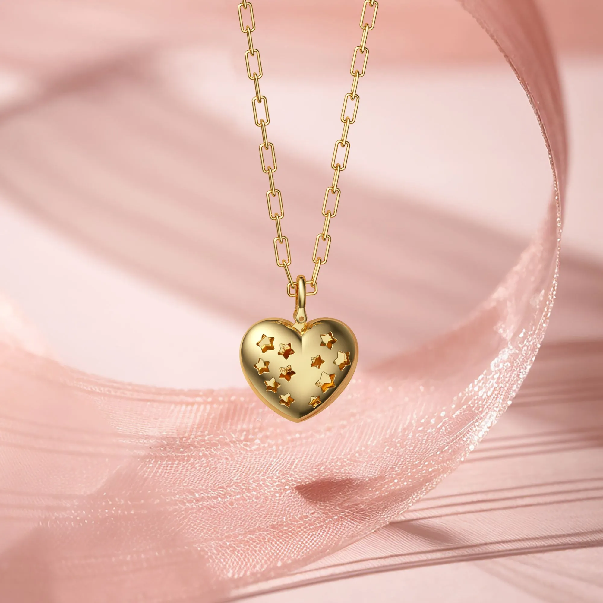 Stellar Love Heart Pendant Necklace sold by Vanimy Jewelry product image thumbnail 5