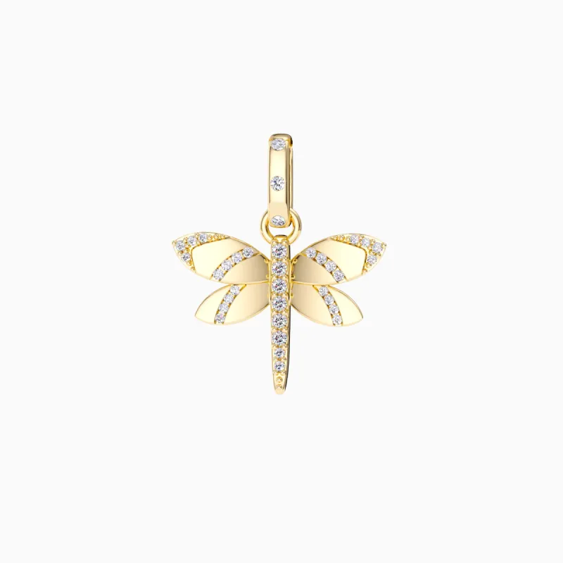 Lucky Dragonfly Amulet Pendant sold by Vanimy Jewelry