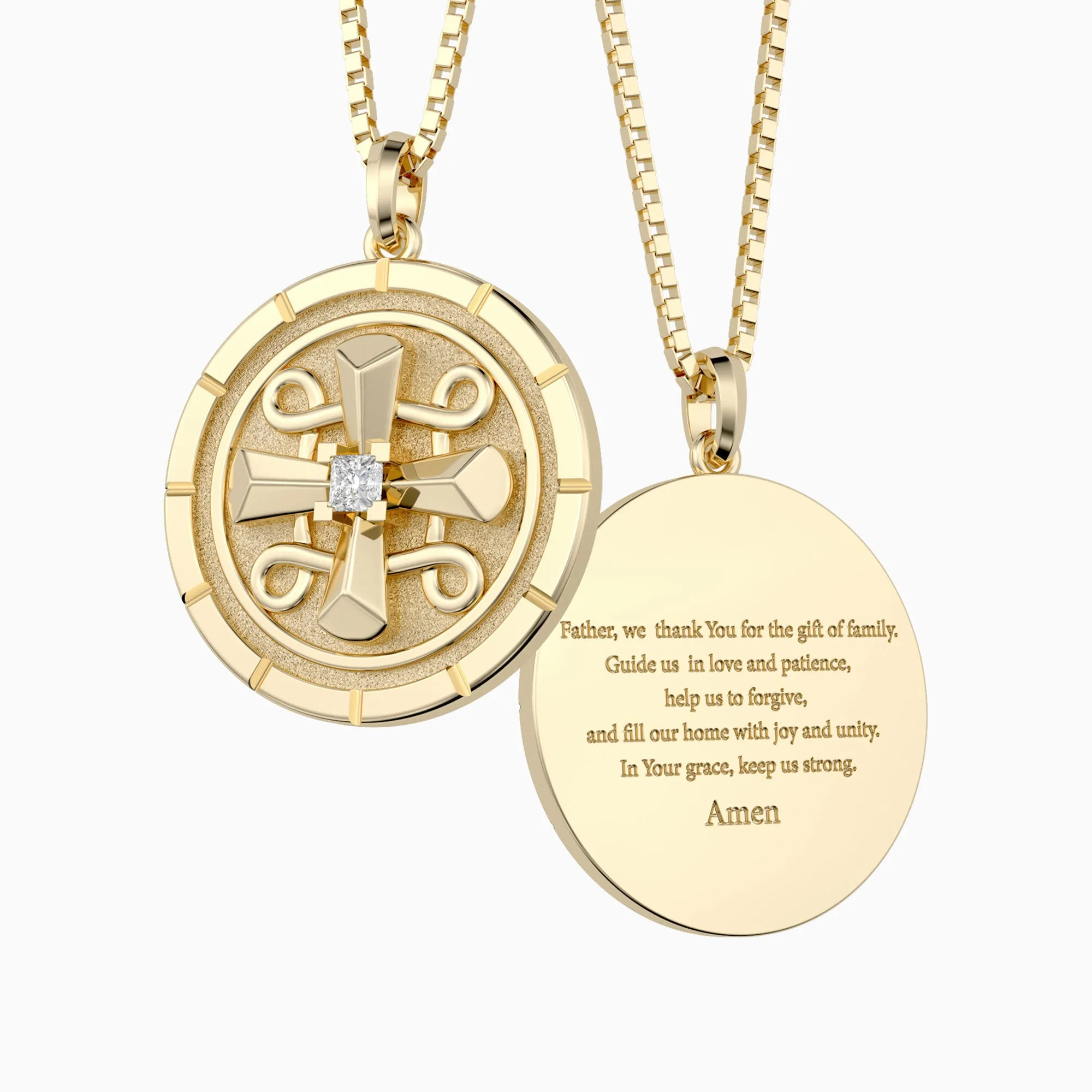 Guiding Grace Cross Medallion Necklace sold by Vanimy Jewelry product image thumbnail 2