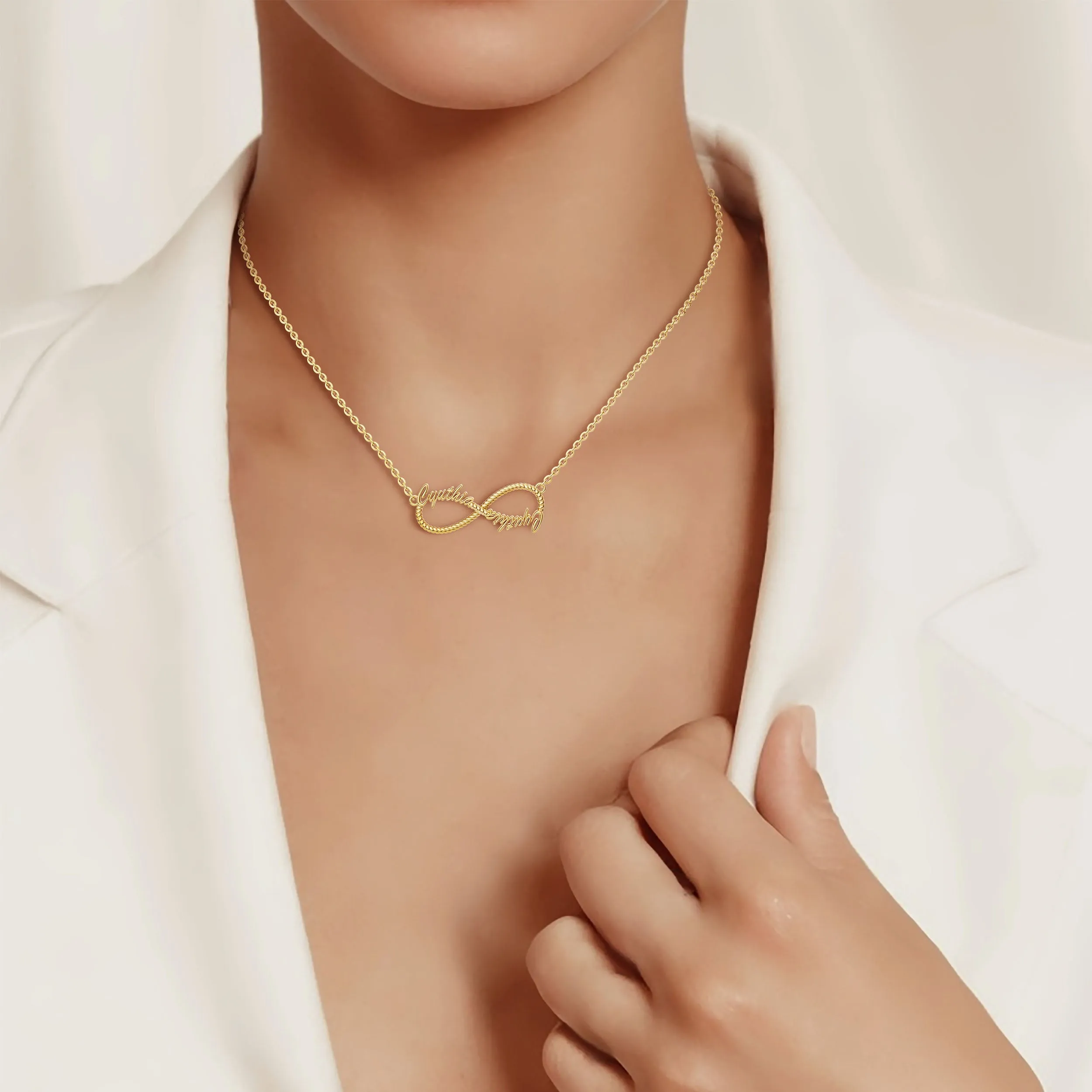 Infinity Personalized Name Necklace sold by Vanimy Jewelry product image thumbnail 3