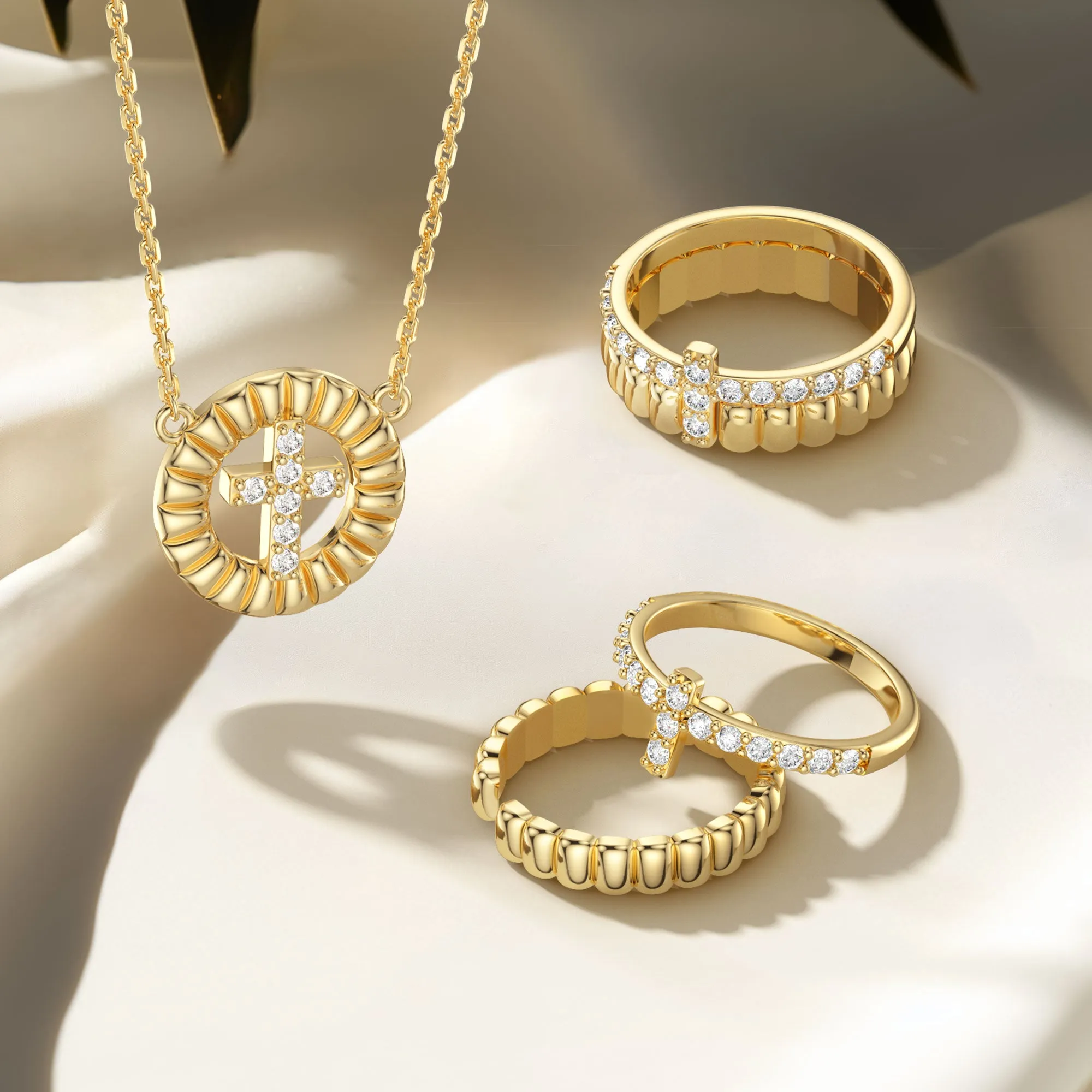 Devout Round Cross Symbol Necklace sold by Vanimy Jewelry product image thumbnail 5