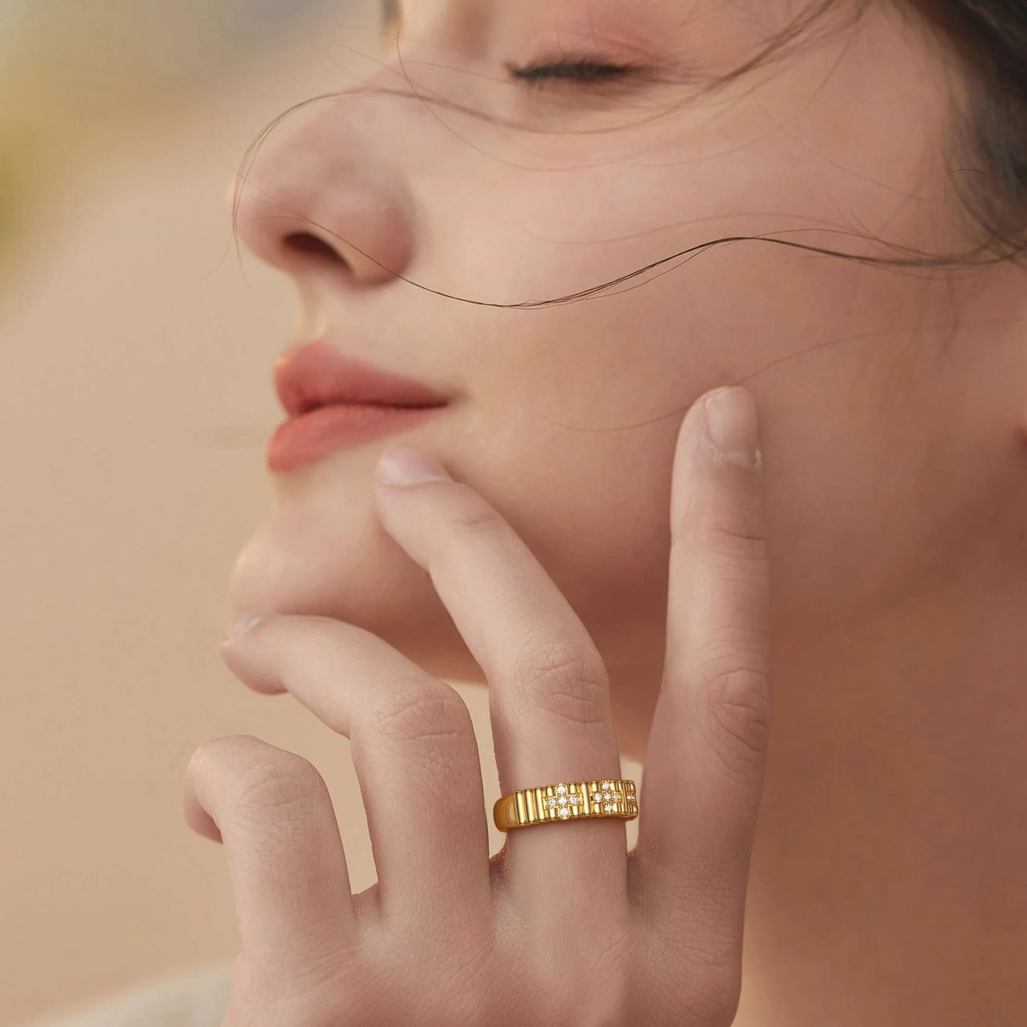 Trinity Crosses Statement Ring sold by Vanimy Jewelry product image thumbnail 2