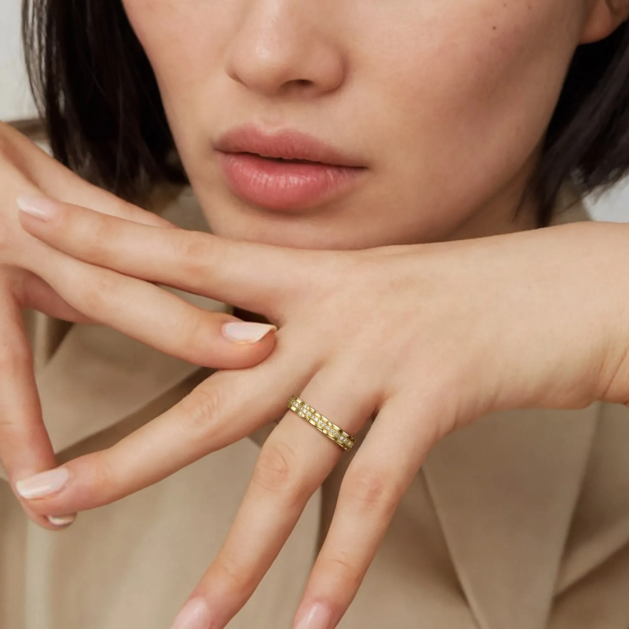 Floral Thorns Cross Statement Ring sold by Vanimy Jewelry product image thumbnail 5