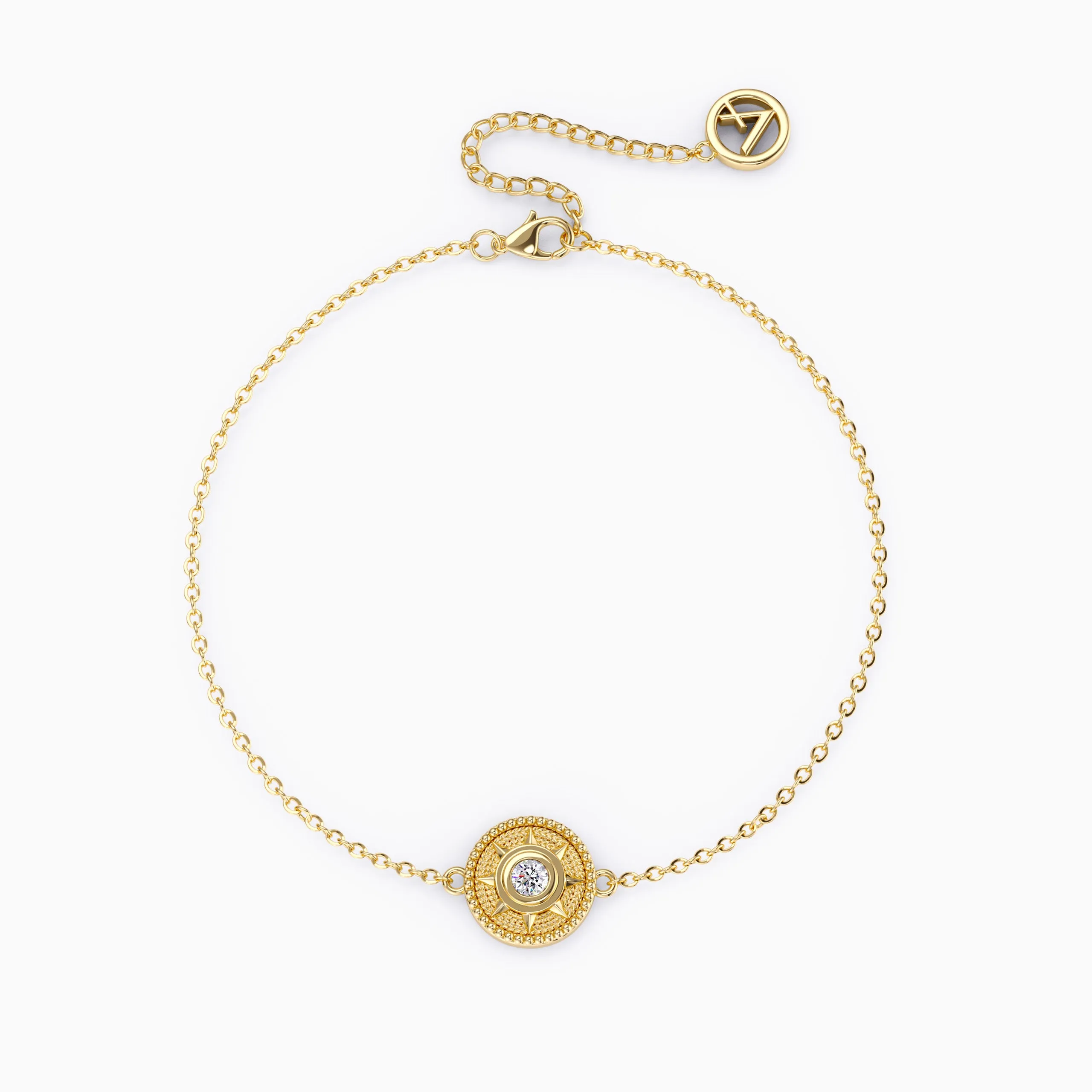 'Rise and Shine' Sunburst Charm Bracelet sold by Vanimy Jewelry