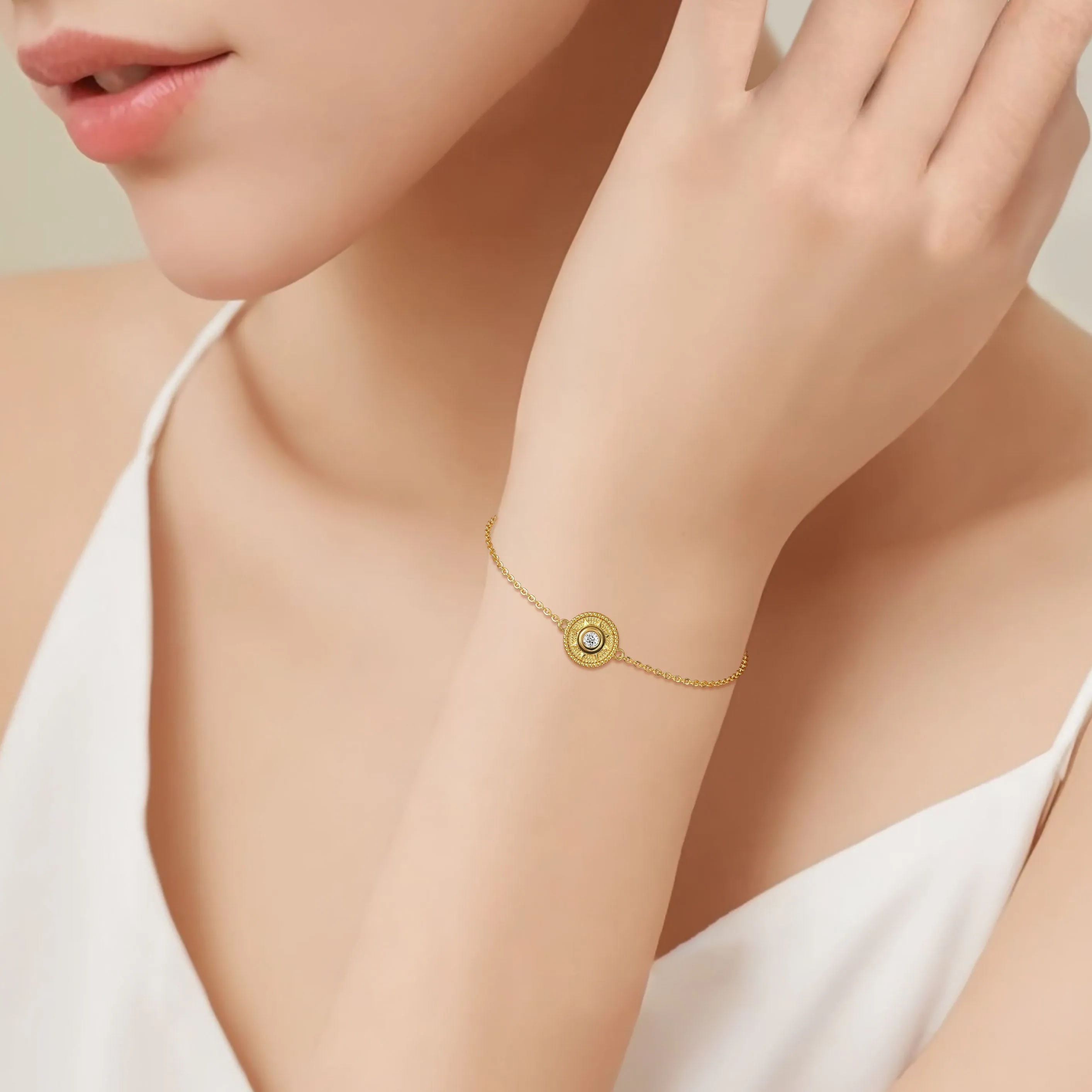 'Rise and Shine' Sunburst Charm Bracelet sold by Vanimy Jewelry product image thumbnail 3