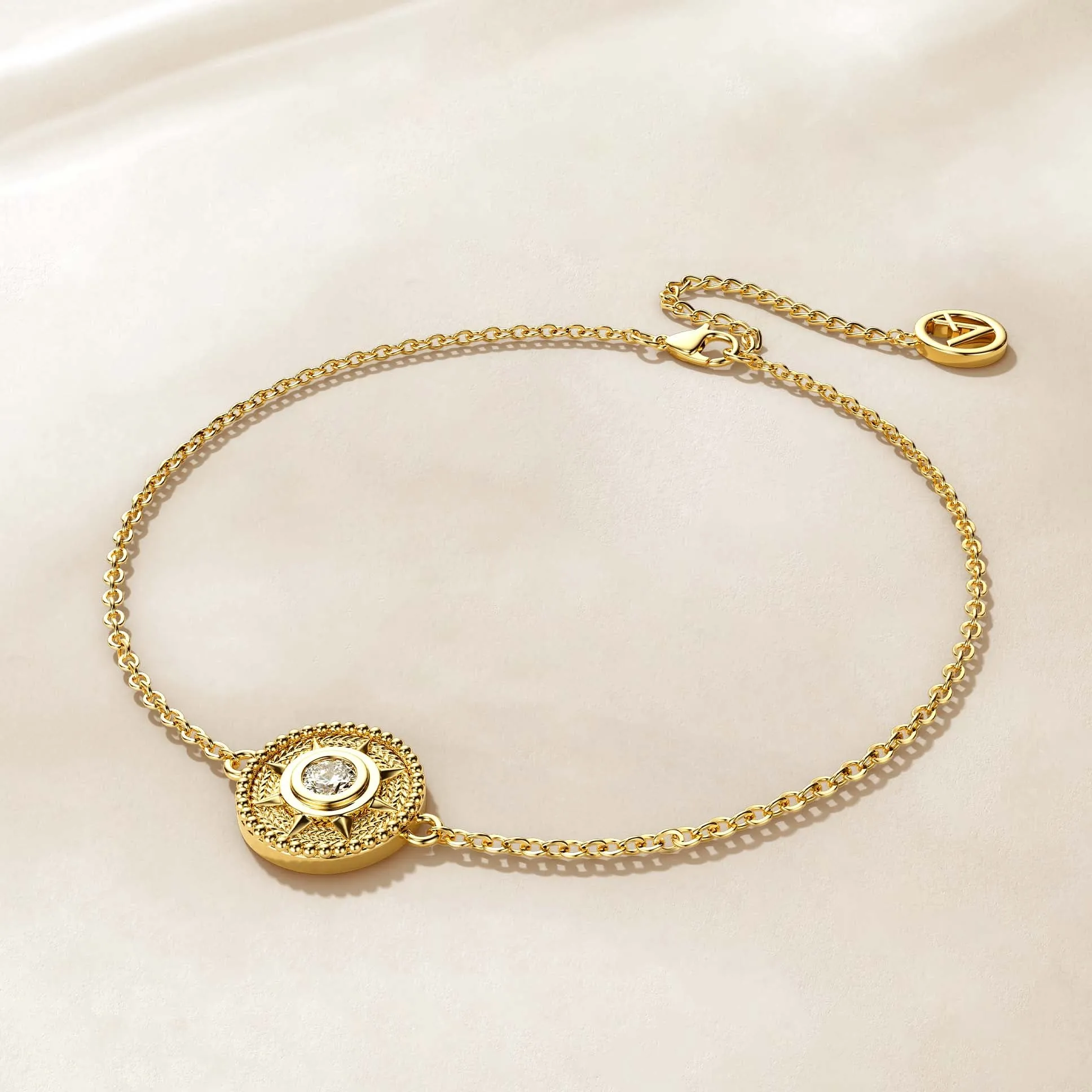 'Rise and Shine' Sunburst Charm Bracelet sold by Vanimy Jewelry product image thumbnail 2