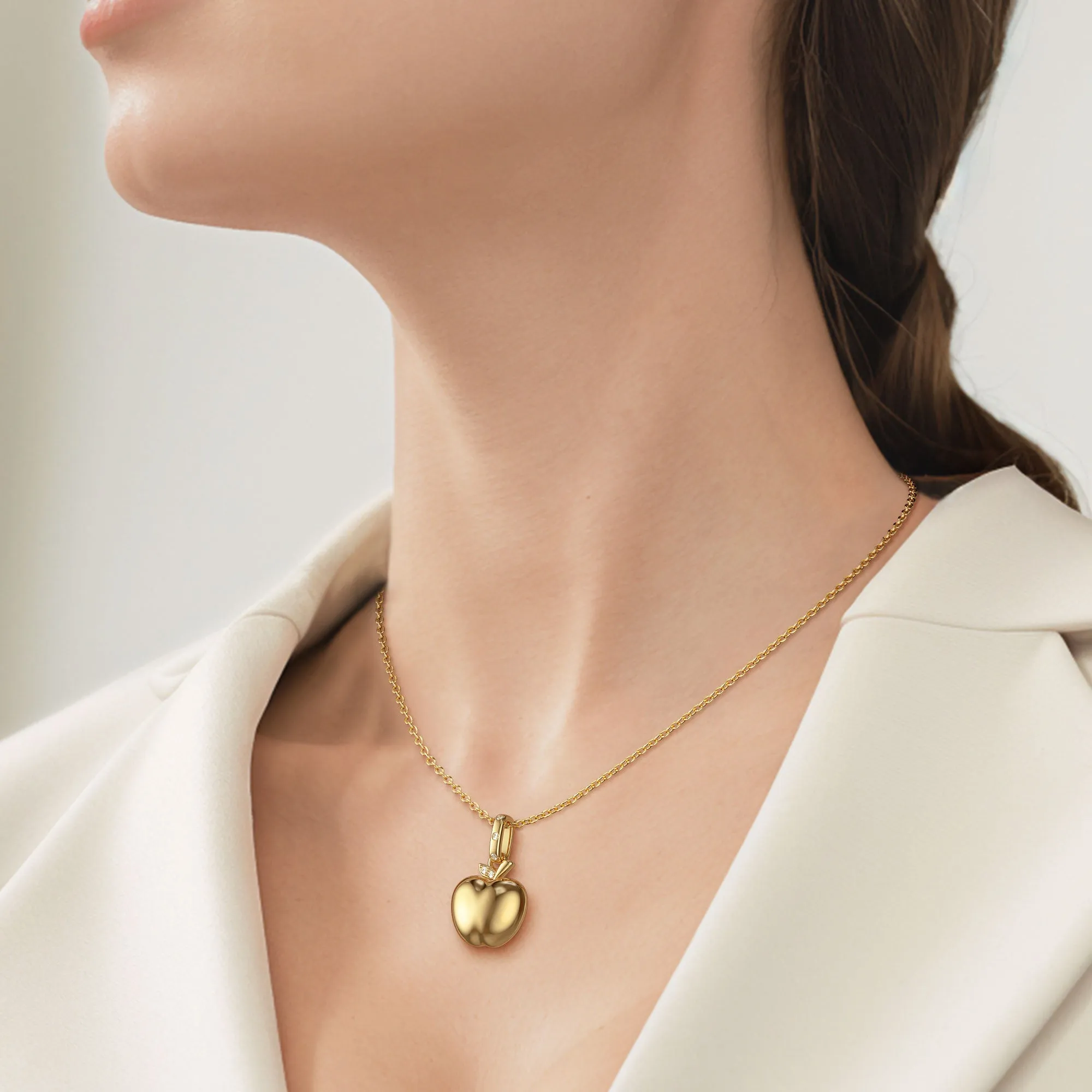 Big Apple Amulet Locket Pendant sold by Vanimy Jewelry product image thumbnail 3