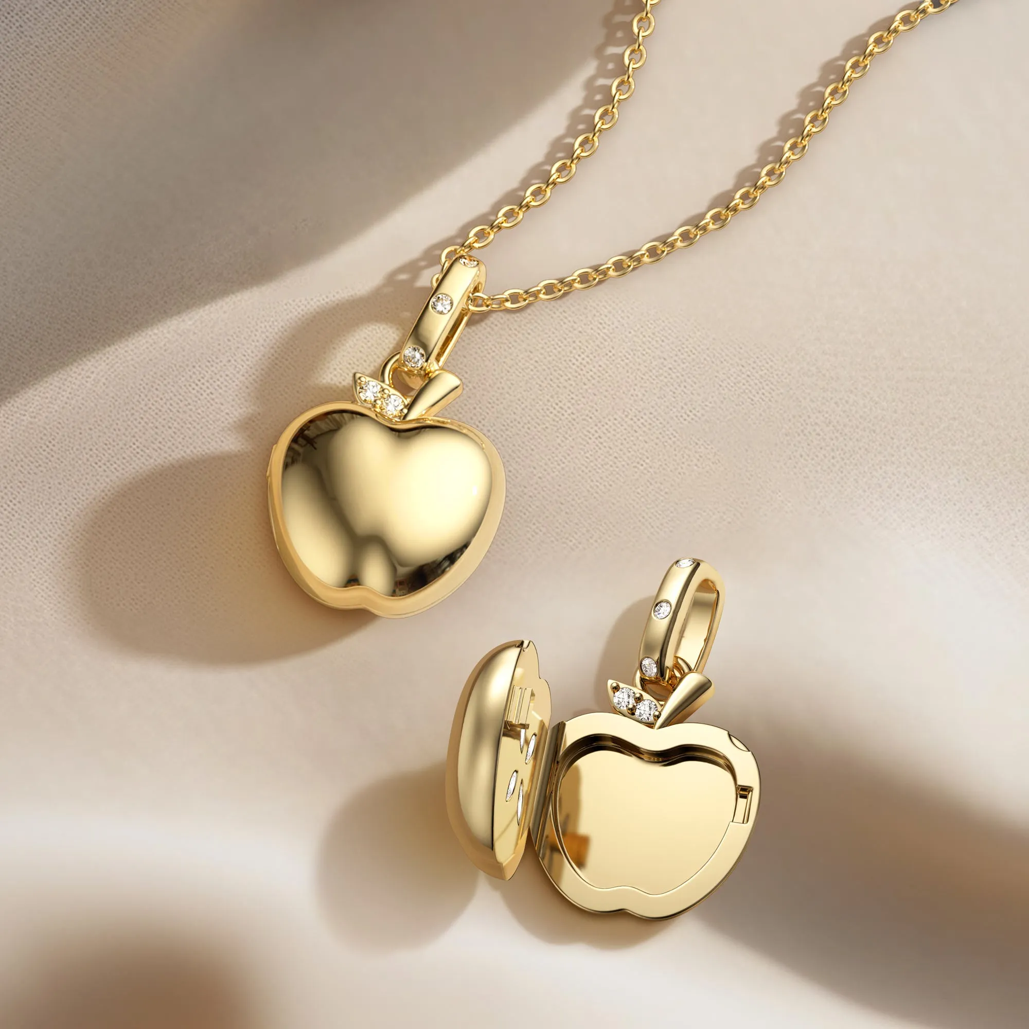 Big Apple Amulet Locket Pendant sold by Vanimy Jewelry product image thumbnail 5