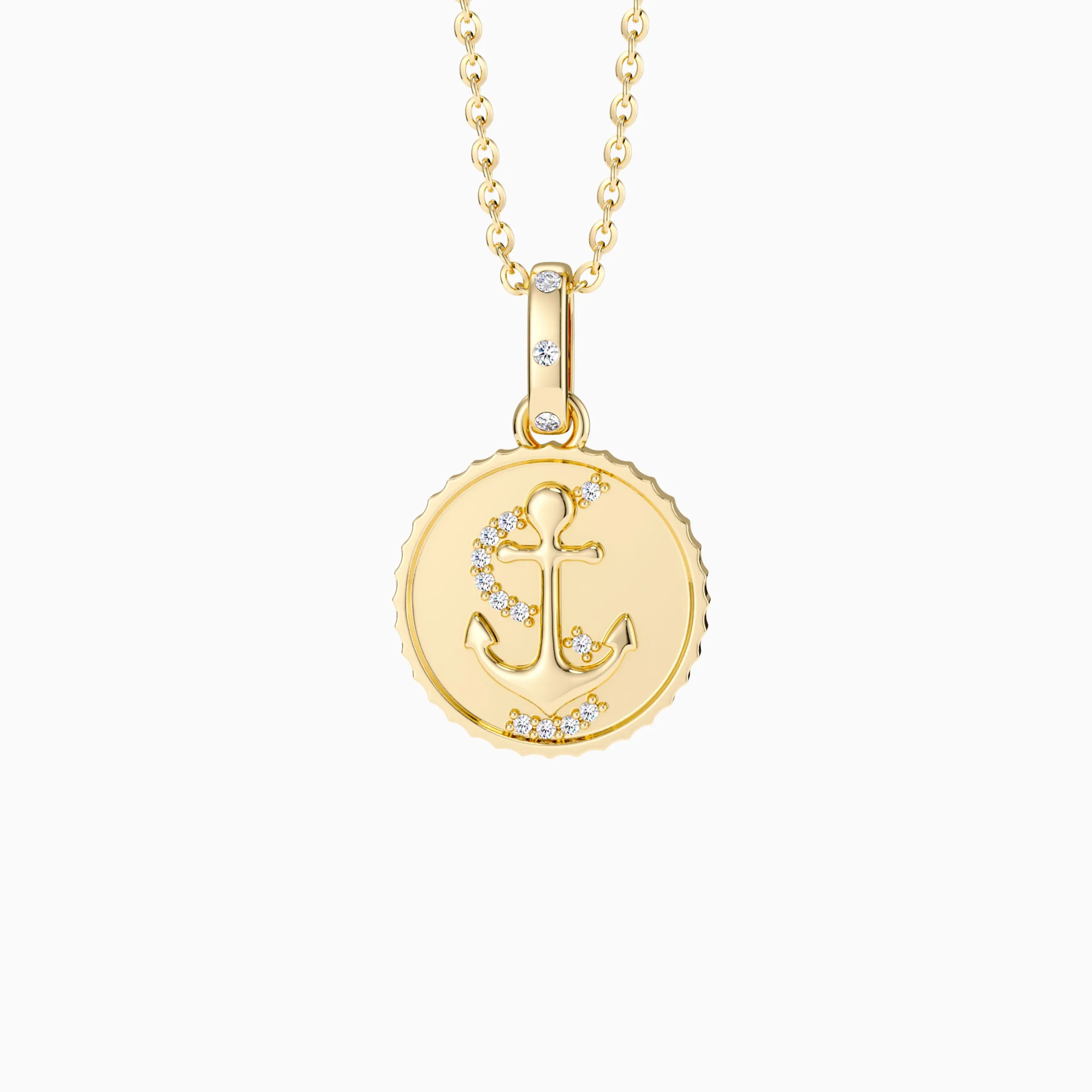 Anchor Amulet Coin Medallion Pendant sold by Vanimy Jewelry product image thumbnail 2