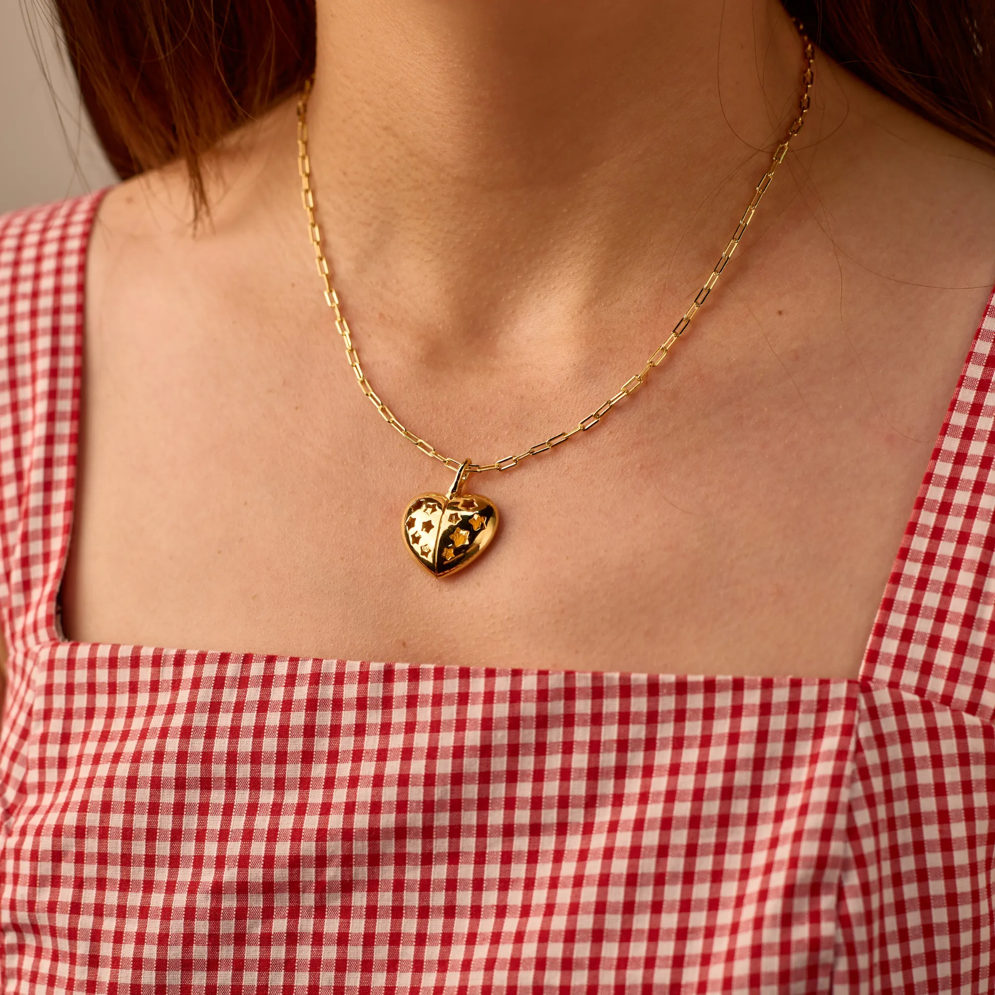 Personalized Stellar Love Heart Pendant Necklace sold by Vanimy Jewelry product image thumbnail 2