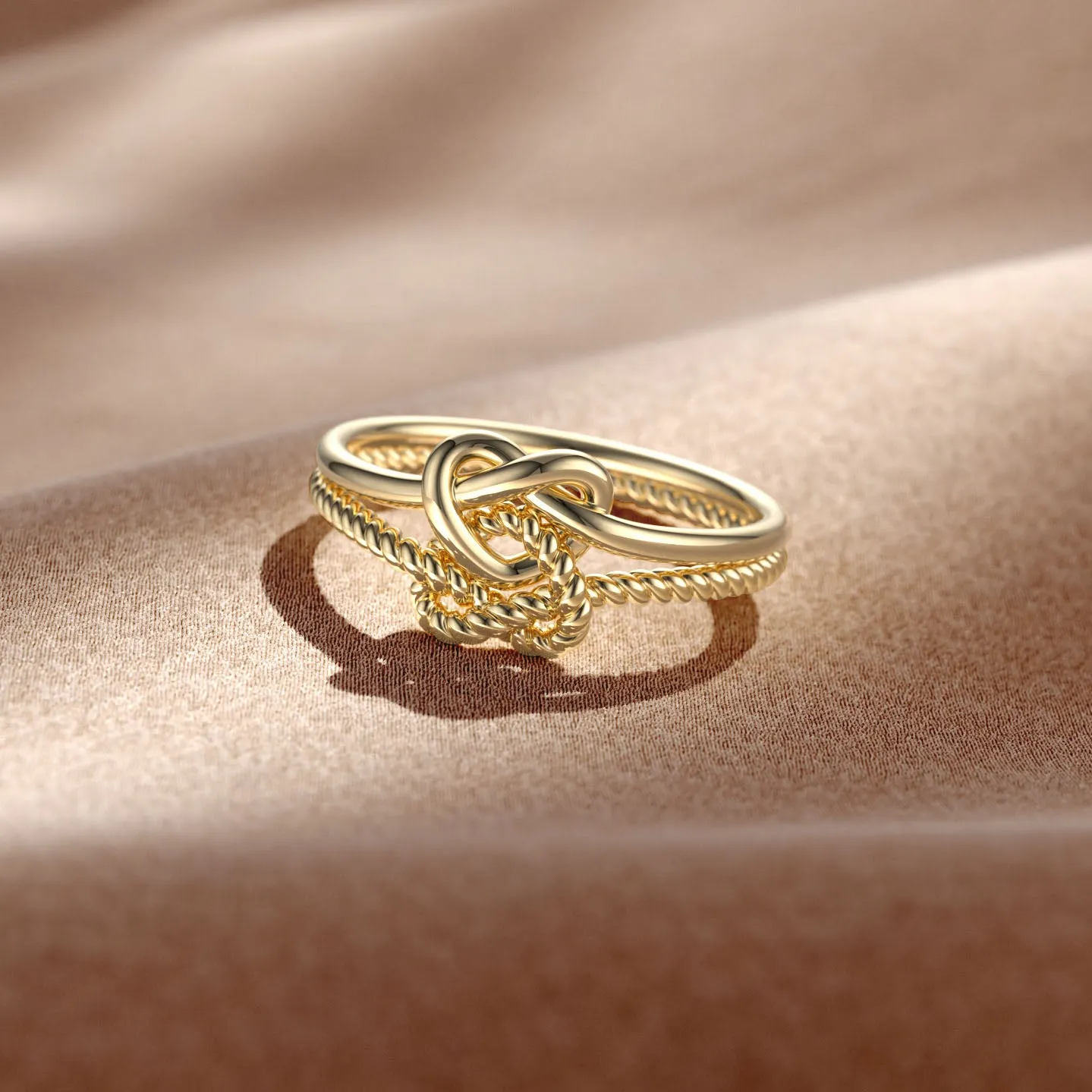 Double Knotted Ring sold by Vanimy Jewelry product image thumbnail 2