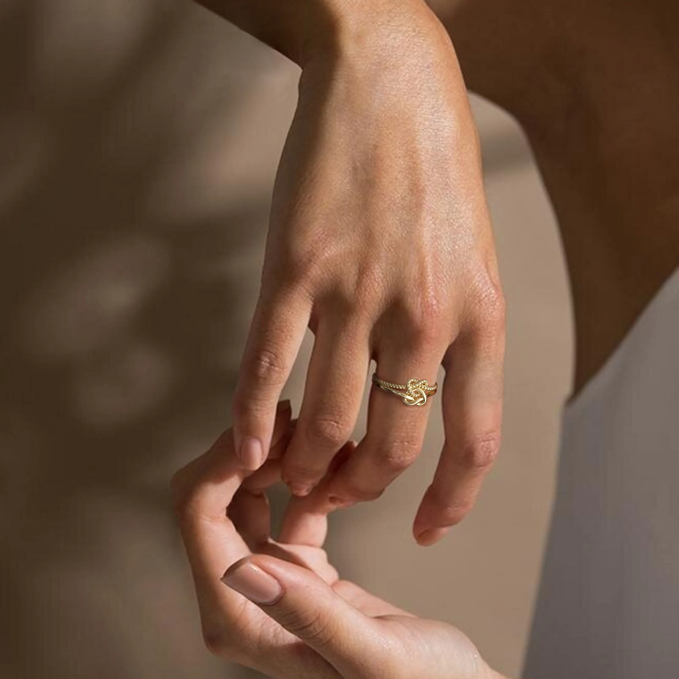 Double Knotted Ring sold by Vanimy Jewelry product image thumbnail 4